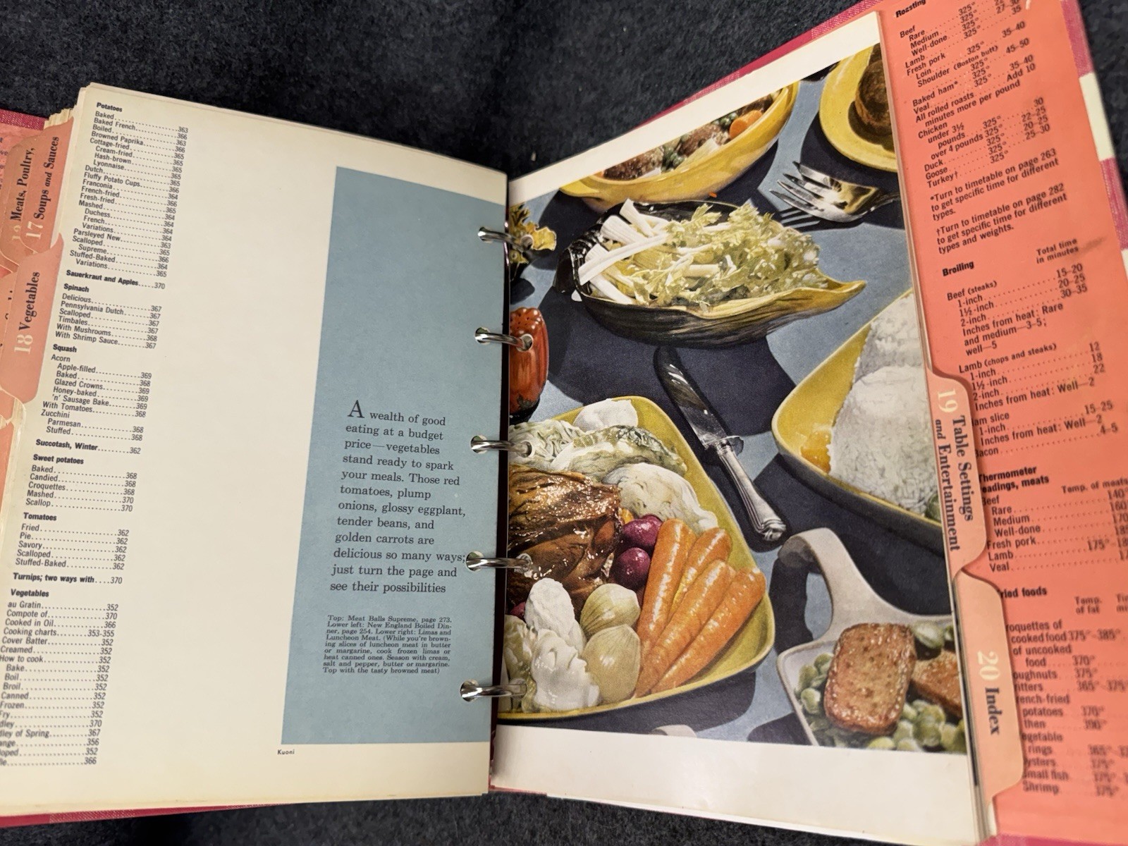 Vintage Better Homes and Gardens New Cook Book 1953 1st Edition 7th Print ~ EXC