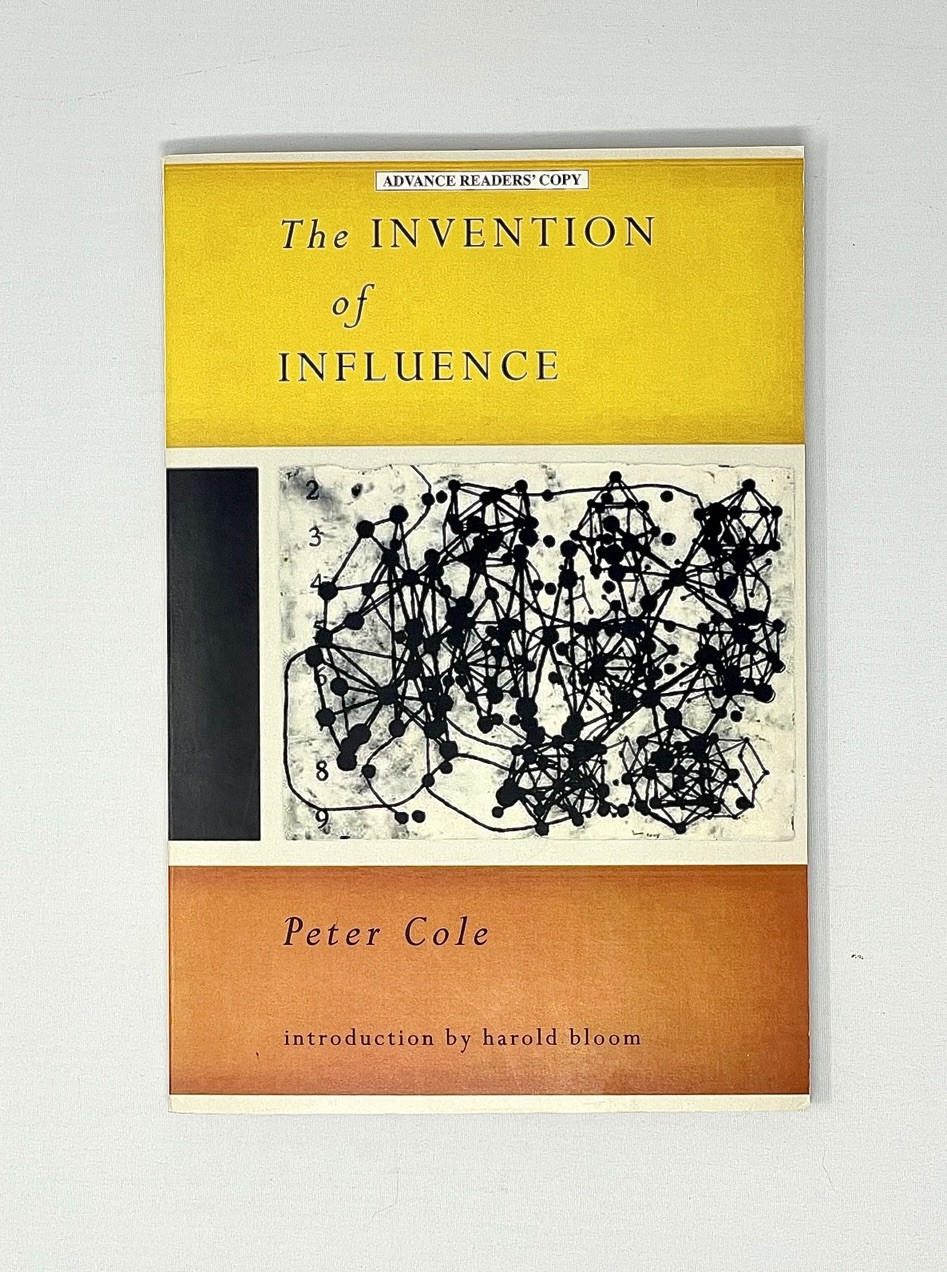 The Invention of Influence, Cole, Peter 2014 ARC Advance Readers Copy Poetry