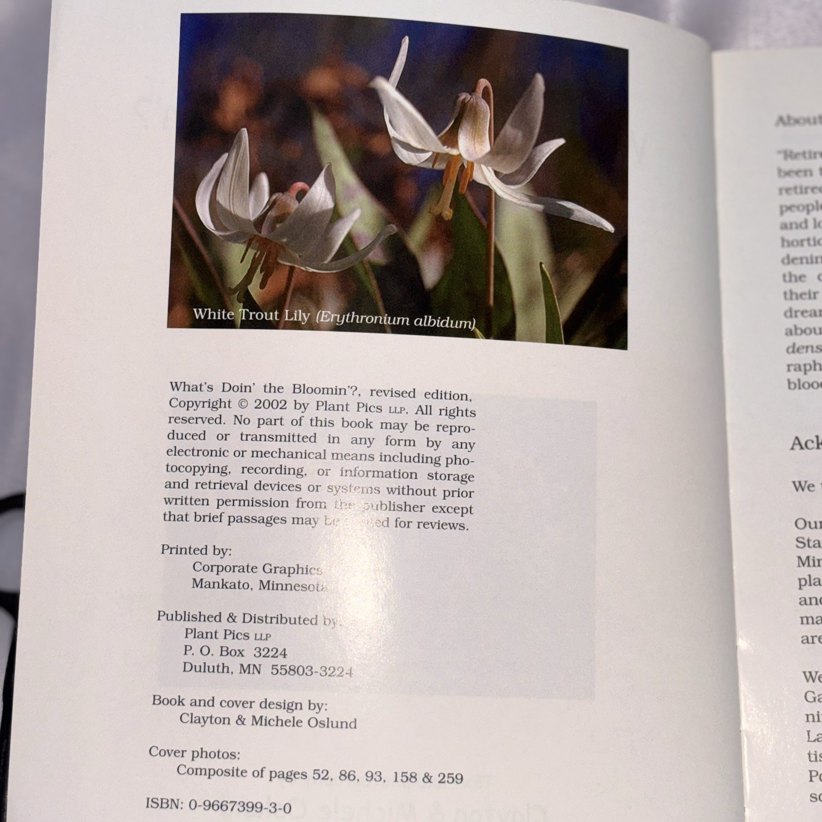 What’s Doin’ the Bloom? Revised Illustrated Wildflowers Guide PB 2002