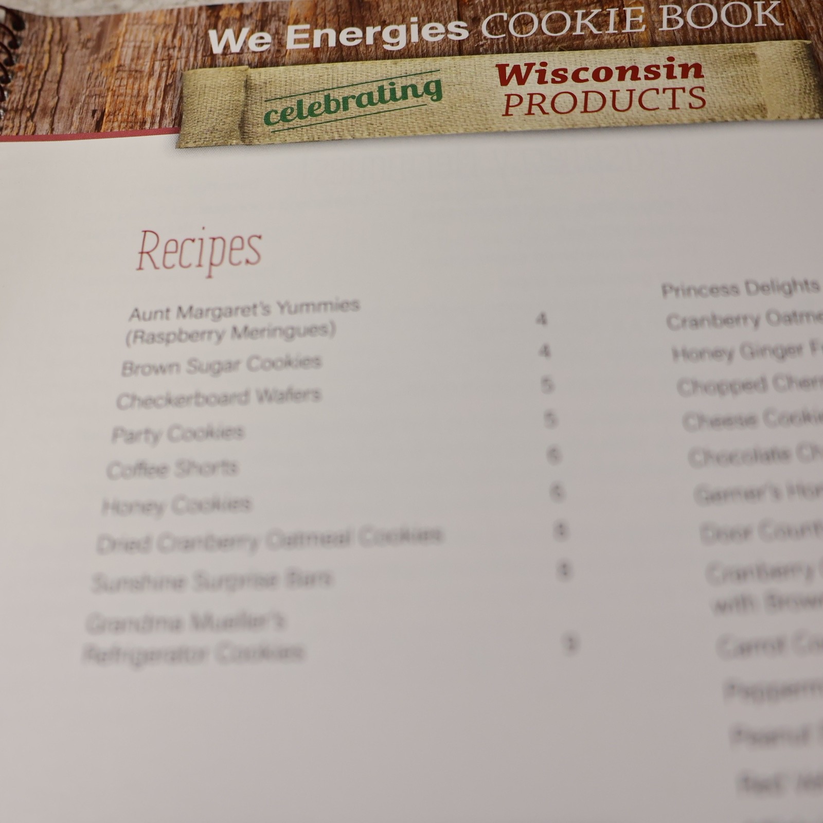 WE Energies Cookie Book Wisconsin Edition 2017