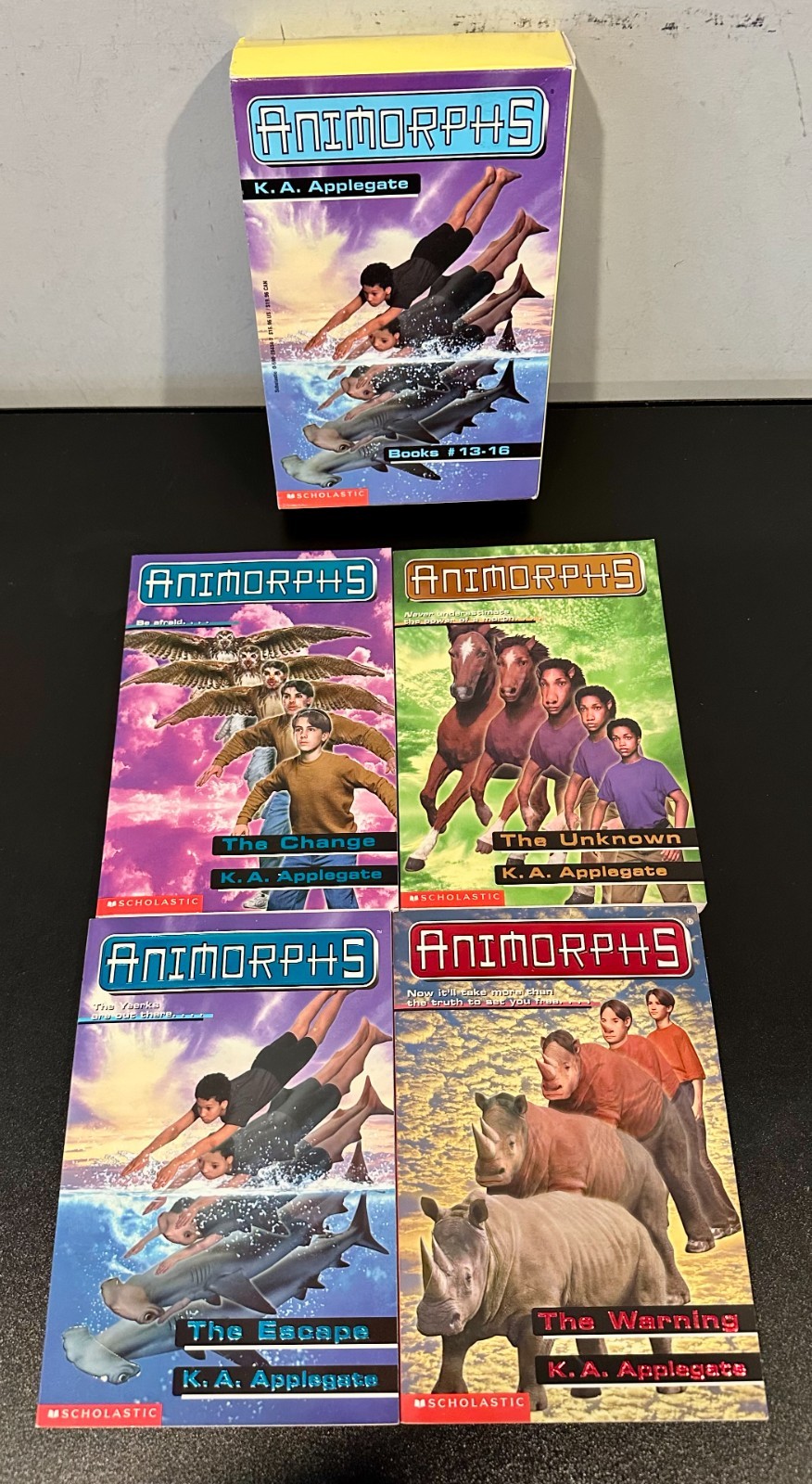 Animorphs Books #13-16 Box Set by K.A. Applegate (Scholastic, Paperback)