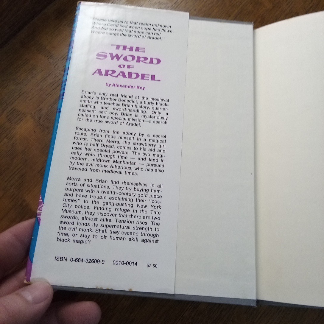 THE SWORD OF ARADEL By Alexander Key – Hardcover 1977 Westminster Press