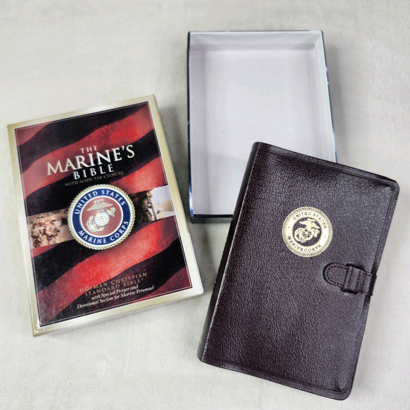 The Marine’s Bible Burgundy Simulated Leather HCSB USMC Christian Standard