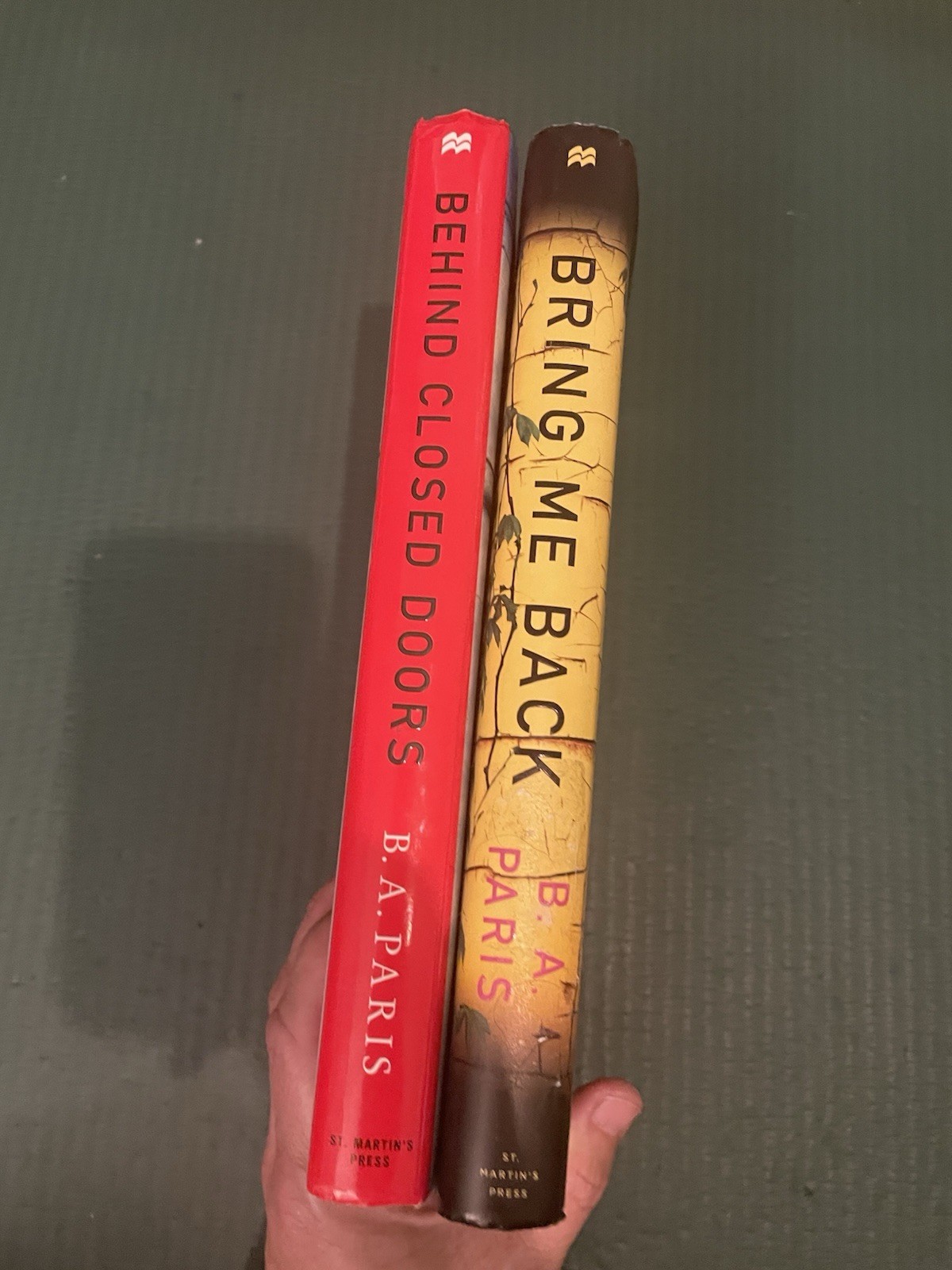 B A Paris Hardcover Bundle Behind Closed Doors Bring Me Back VG Thriller Set