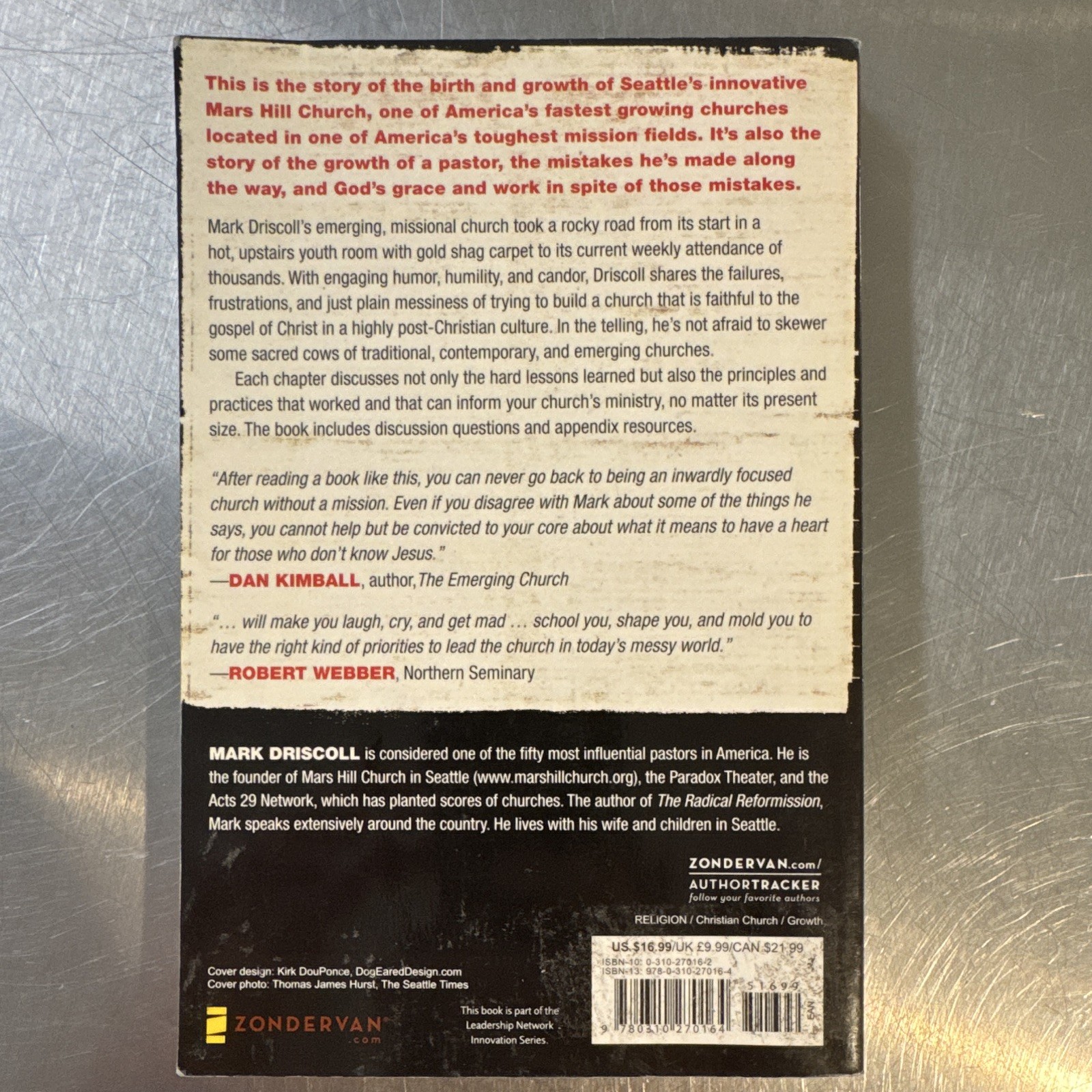 Mark Driscoll Confessions of a Reformission Rev. Hard Lessons 2006 PB