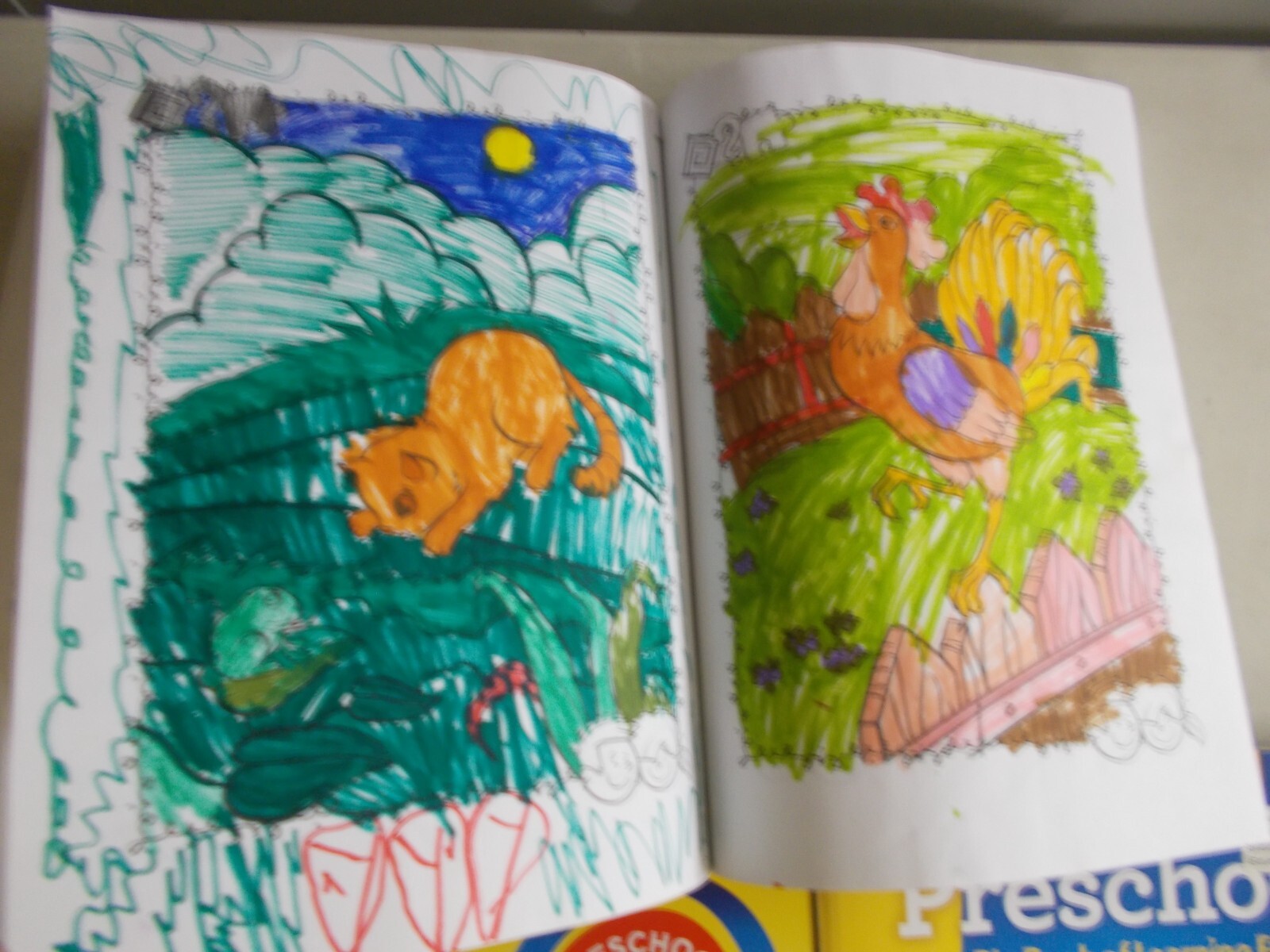 18 PRESCHOOL WORKBOOK KINDERGARTEN EARLY LEARNING SOME PAGES ARE WORKED