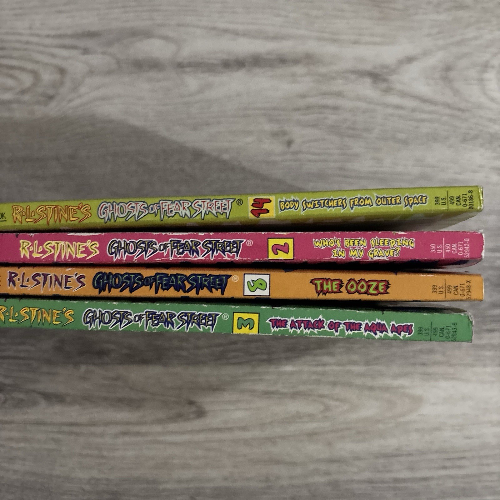 RL Stines Lot Of 4 Ghost Of Fear Street 2,3,8,14