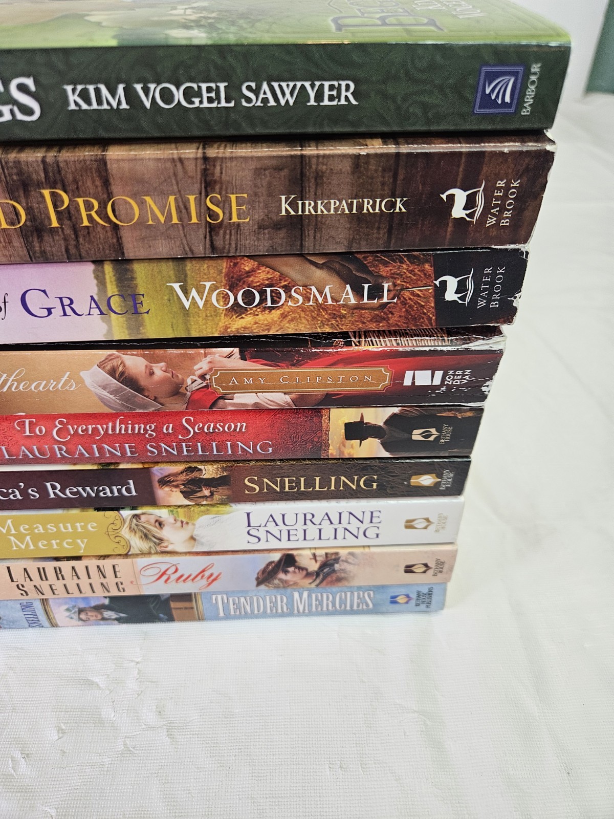 Lauraine Snelling Woodsmall Books Amish Romance PB Lot 9 Misc Authors