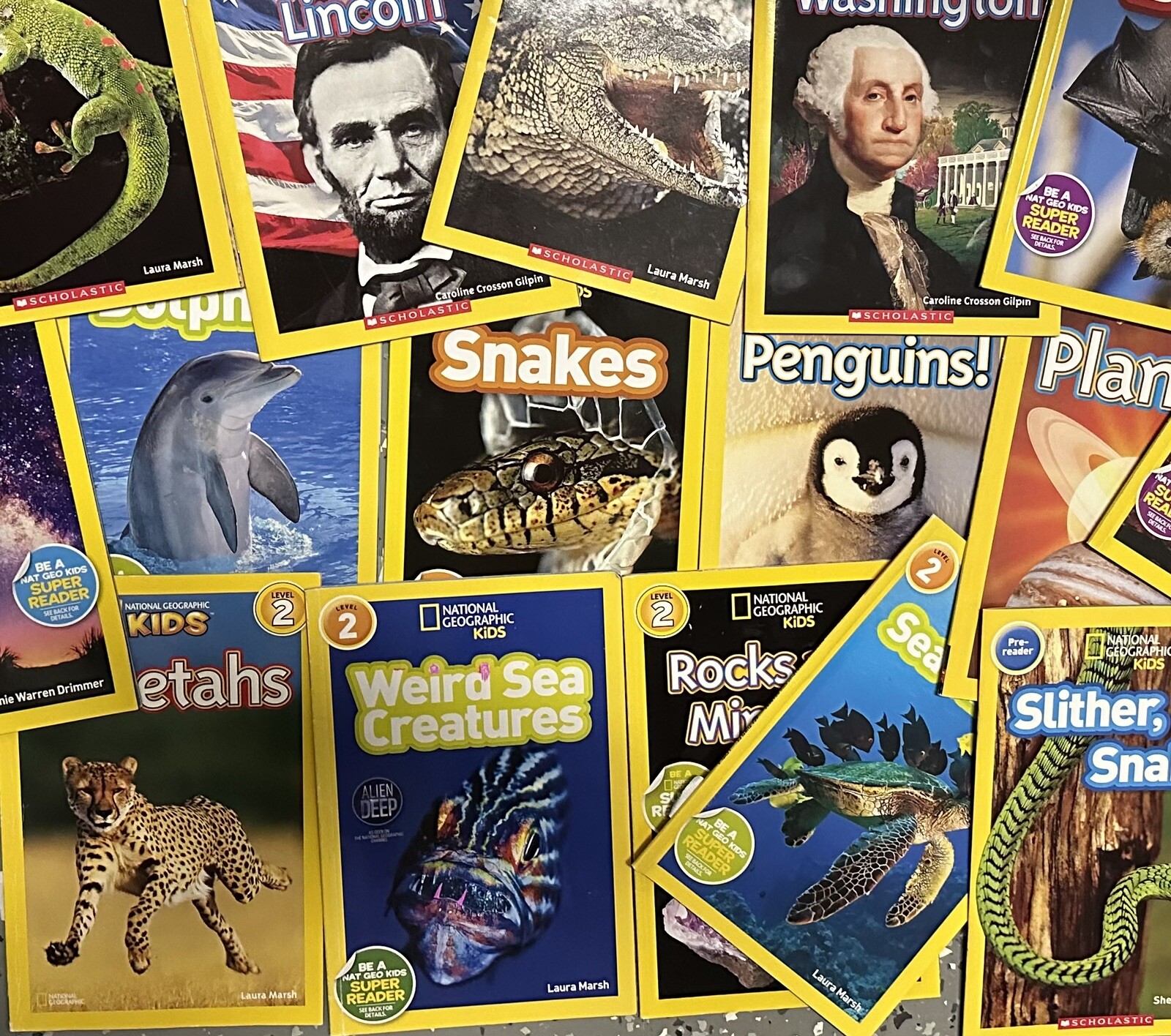 Lot of 8 National Geographic Kids Level 2 Paperback Educational Books NF GREAT!