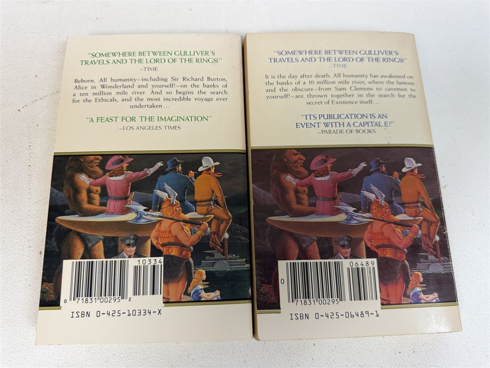 Philip Jose Farmer Lot 6 Riverworld Scattered Bodies Fabulous Riverboat Dark Des