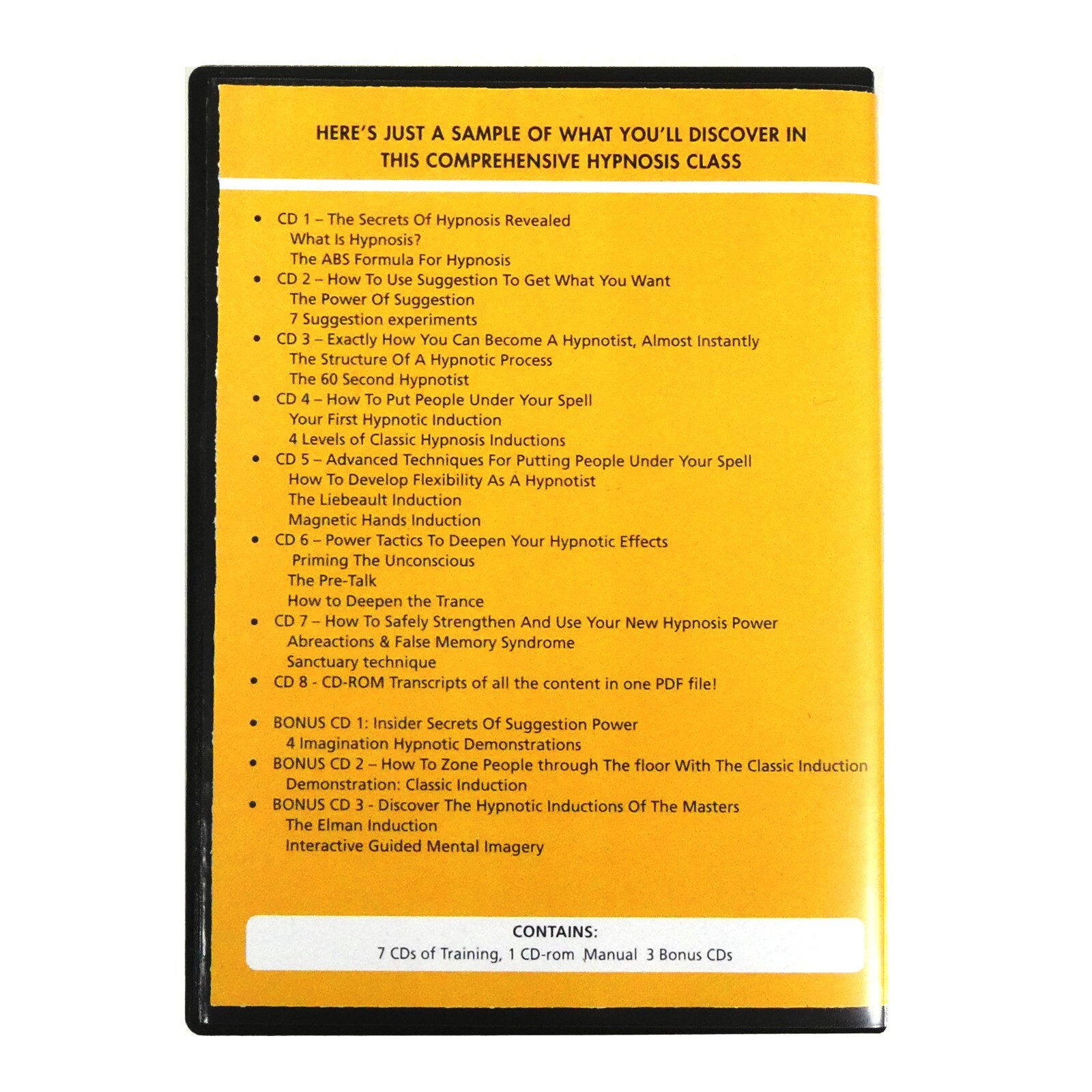 THE SECRETS OF HYPNOSIS 11 CD Beginners Class How to Hypnotize Igor Ledochowski