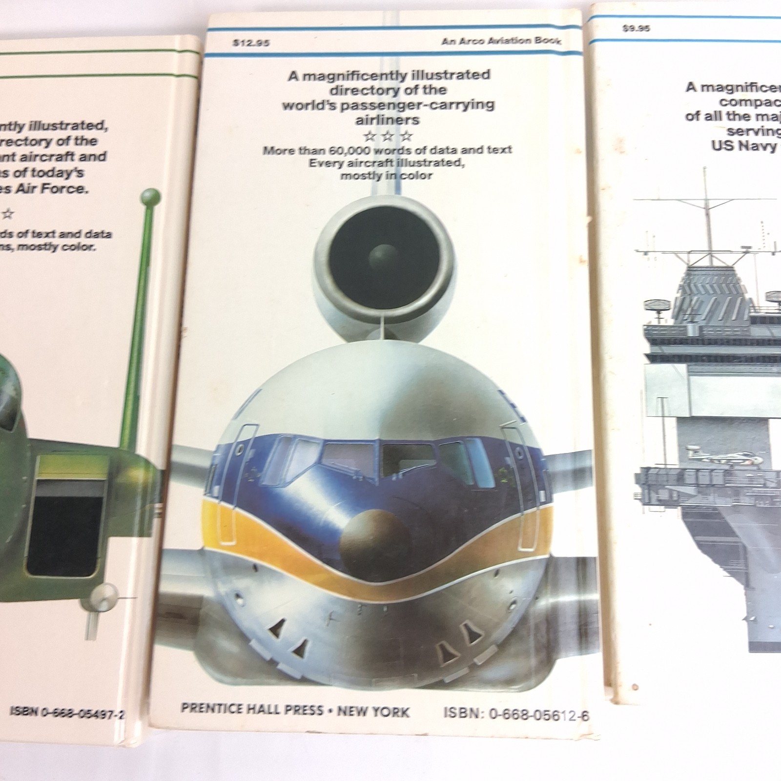 An Illustrated Guide To Books Navy Airliners USAF Bombers Fighters Lot of 5