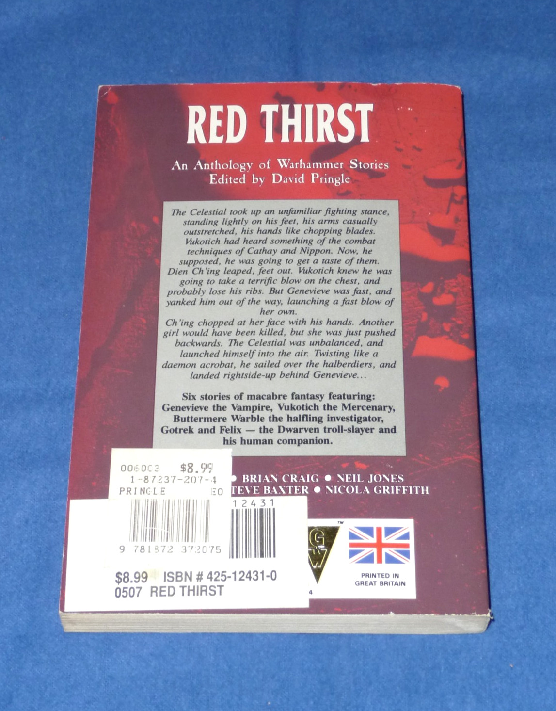 Warhammer: Red Thirst – David Pringle 1990 Games Workshop – Great Britain Print