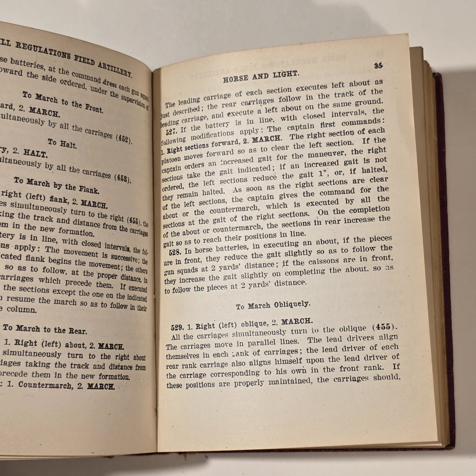 DRILL REGULATIONS FOR FIELD ARTILLERY (HORSE & LIGHT) US ARMY (PROVISIONAL) 1916