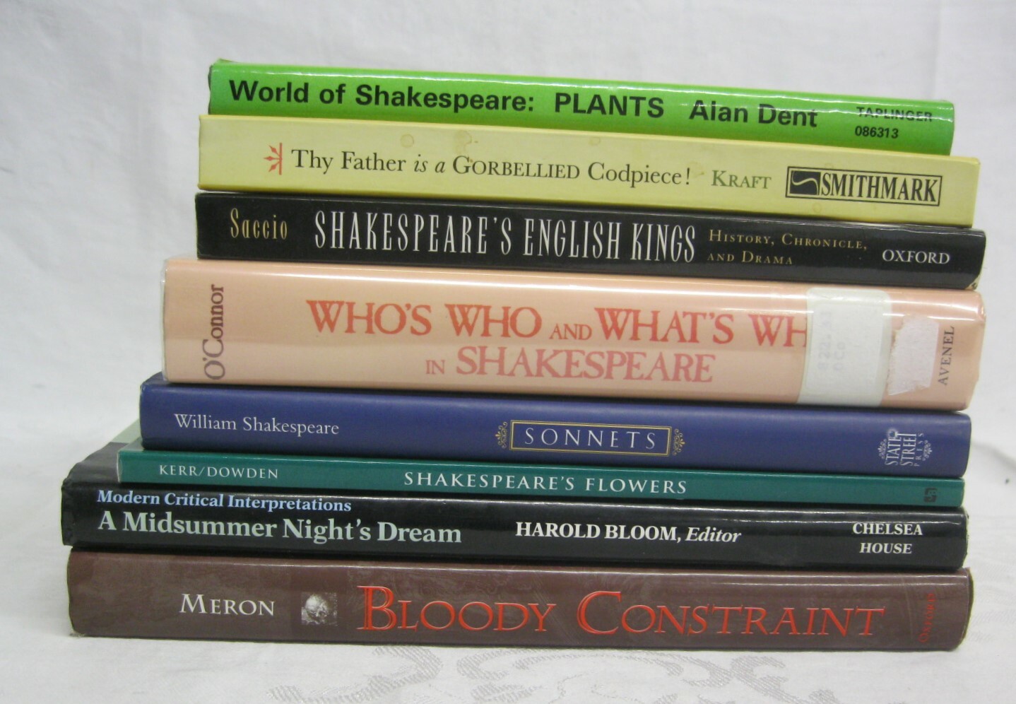 World of SHAKESPEARE Plants Flowers Sonnets Bloody Constraint Book Lot Of 8
