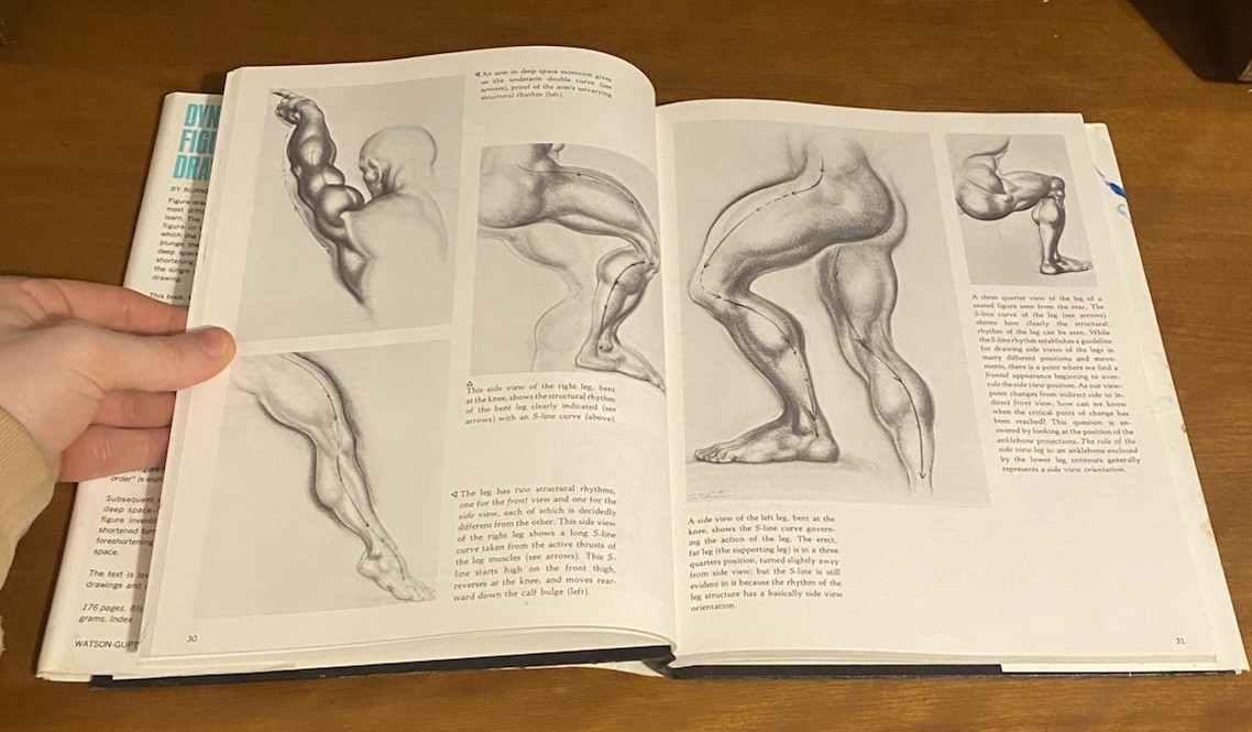 Burne Hogarth Dynamic Figure Drawing + Drawing Dynamic Hands 2 Book
