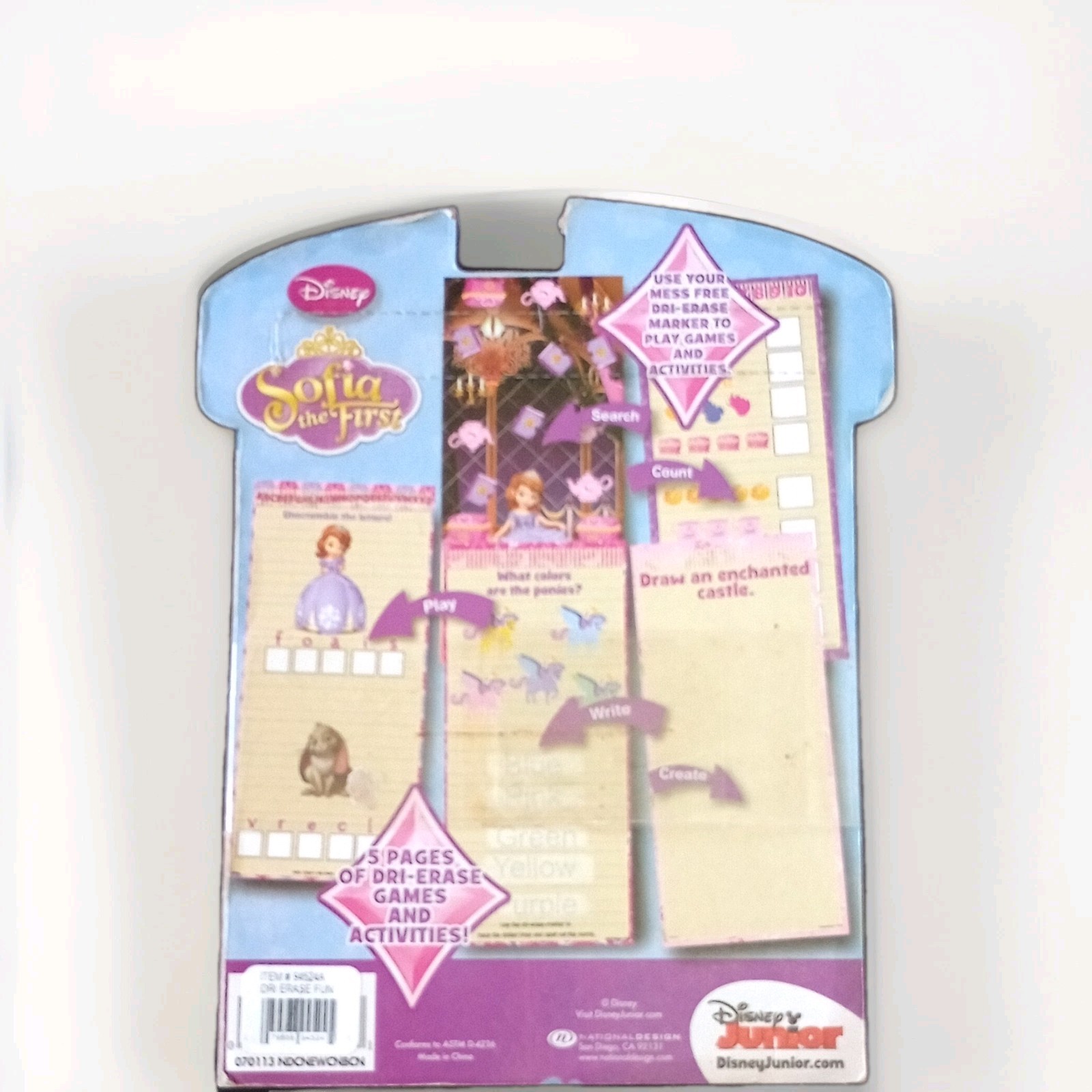 Disney Sofia the First Dri-Erase Fun! Illustrated Dry-Erase Activity Book