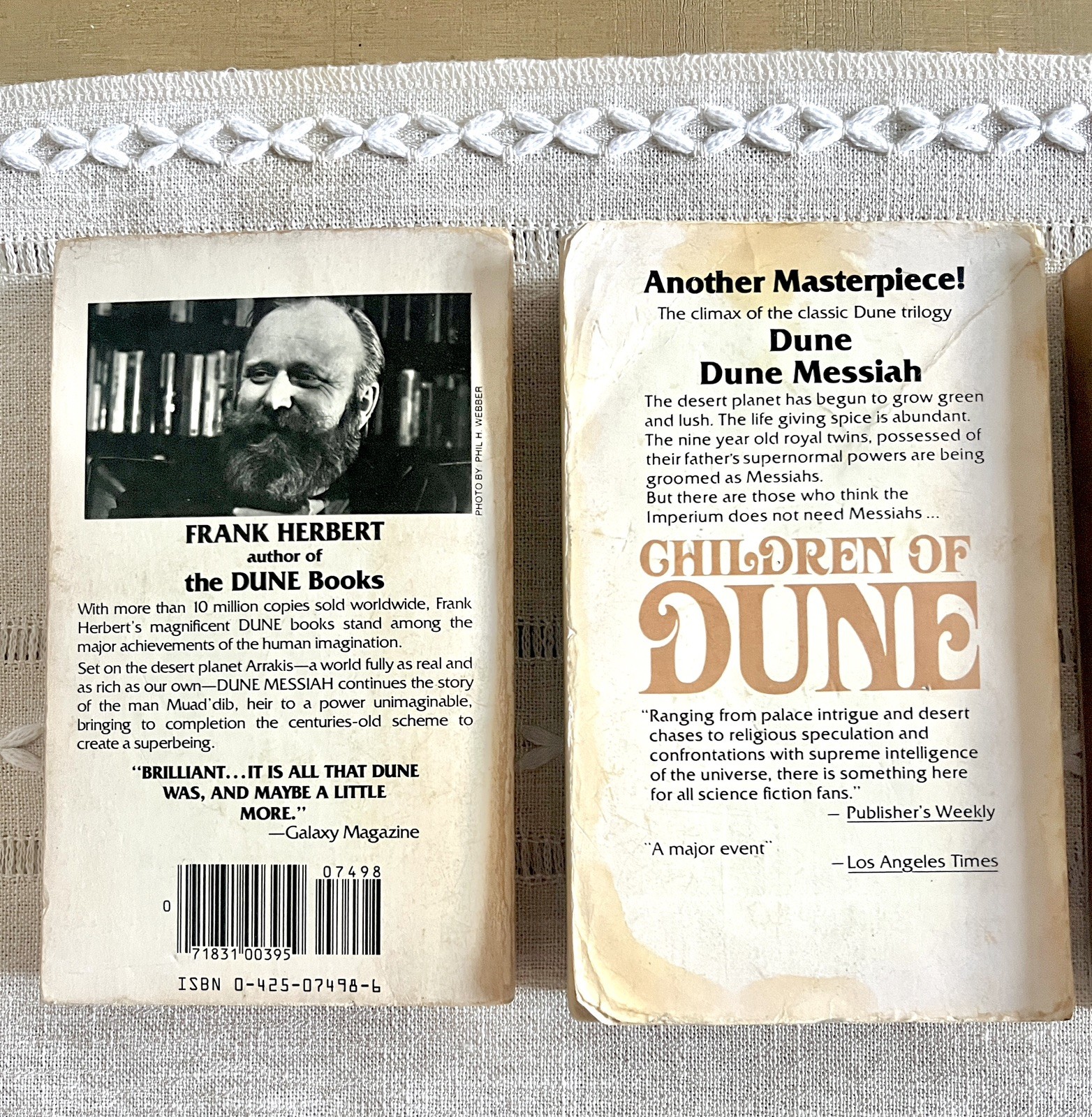 Frank Herbert Dune Series Lot of 5 Berkley 1984 Sci-Fi Paperbacks