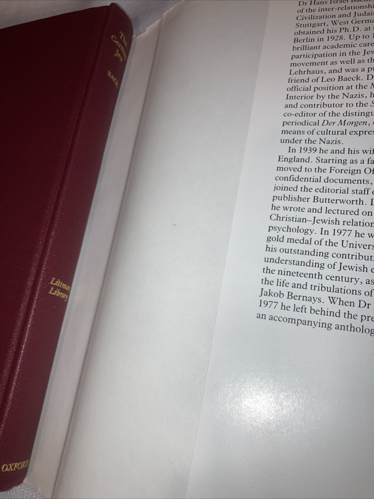 The German Jew Synthesis of Judaism & Western Civilization H I Bach 1984 HCDJ