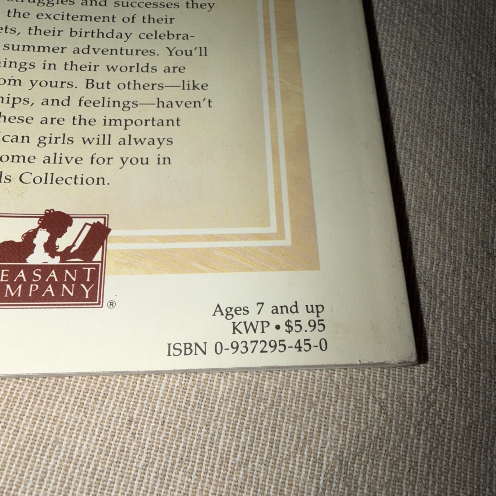 Changes for Kirsten – 1st Edition (1988) American Girl Book – Pleasant Company