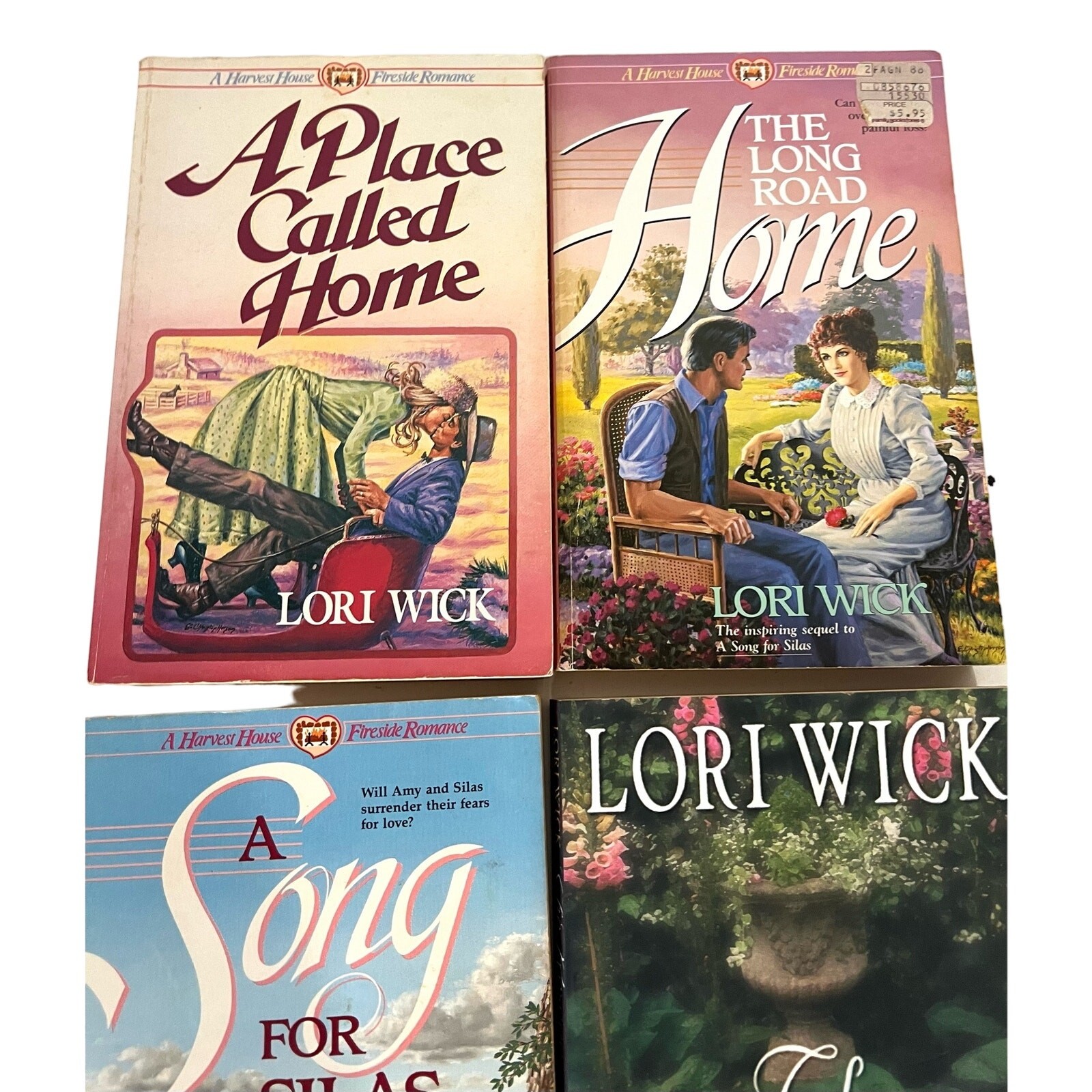 Lori Wick Books Lot of 4 Vintage Paperback Mixed Set Bundle