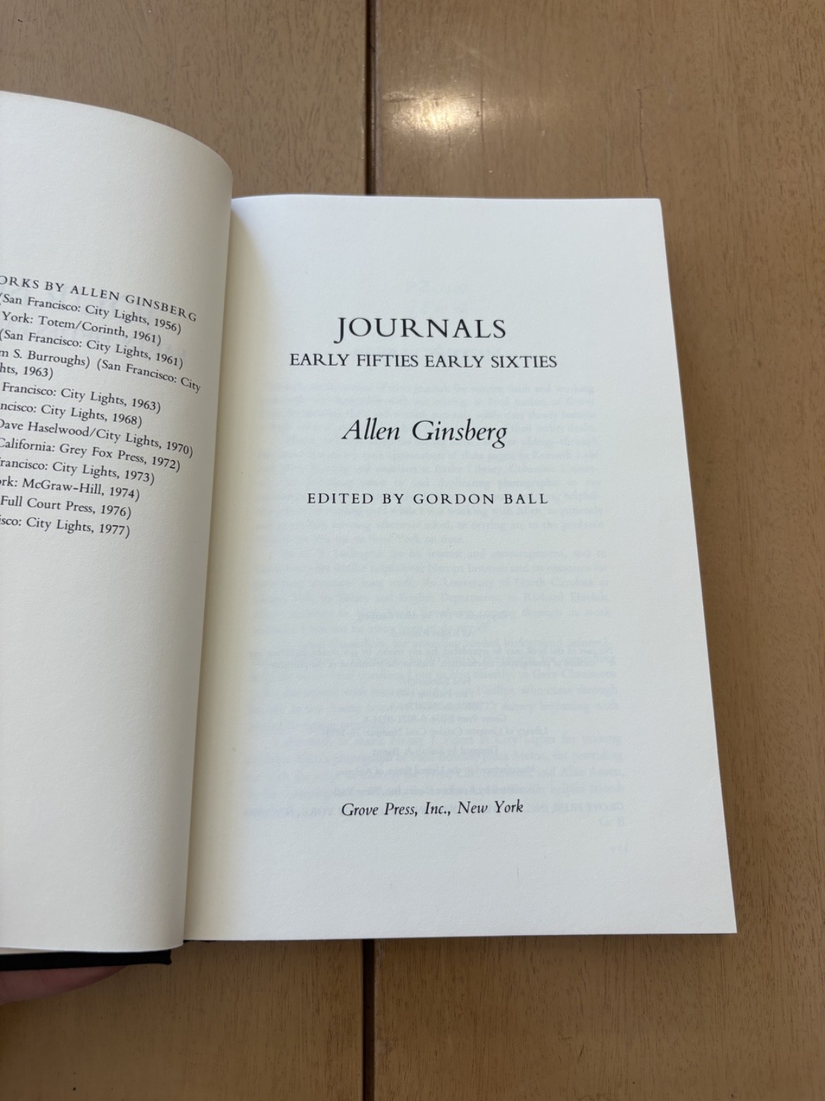 Allen Ginsberg – Journals Early Fifties Early Sixties 1977