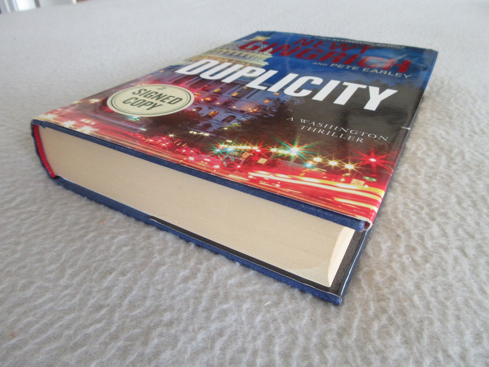 *SIGNED* Newt Gingrich DUPLICITY Hardback/Dust Jacket 1st Edition/1st Printing