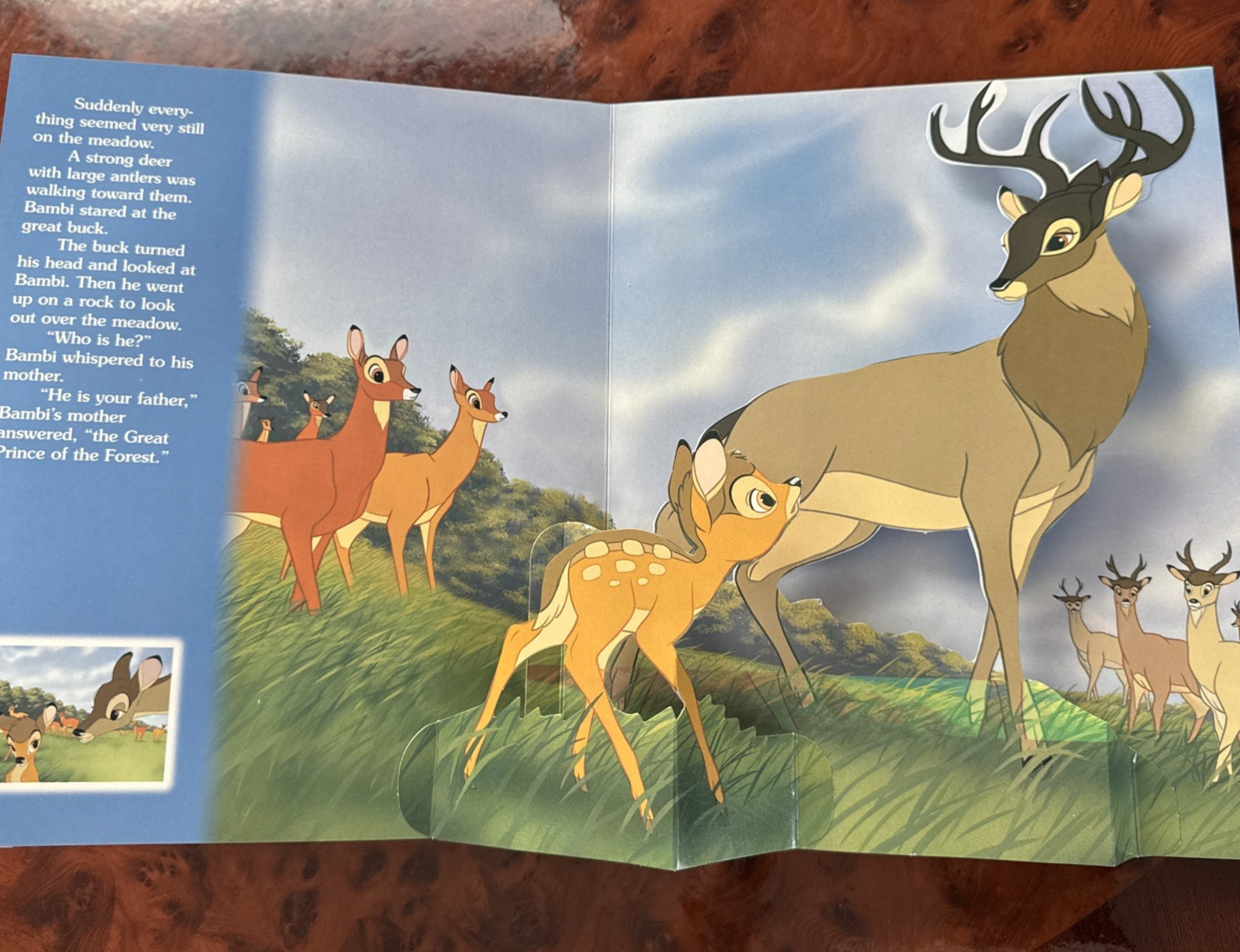 Like NEW !! Walt Disney BAMBI POP-UP STORYBOOK-Hardcover-2006 Bendon Publishing
