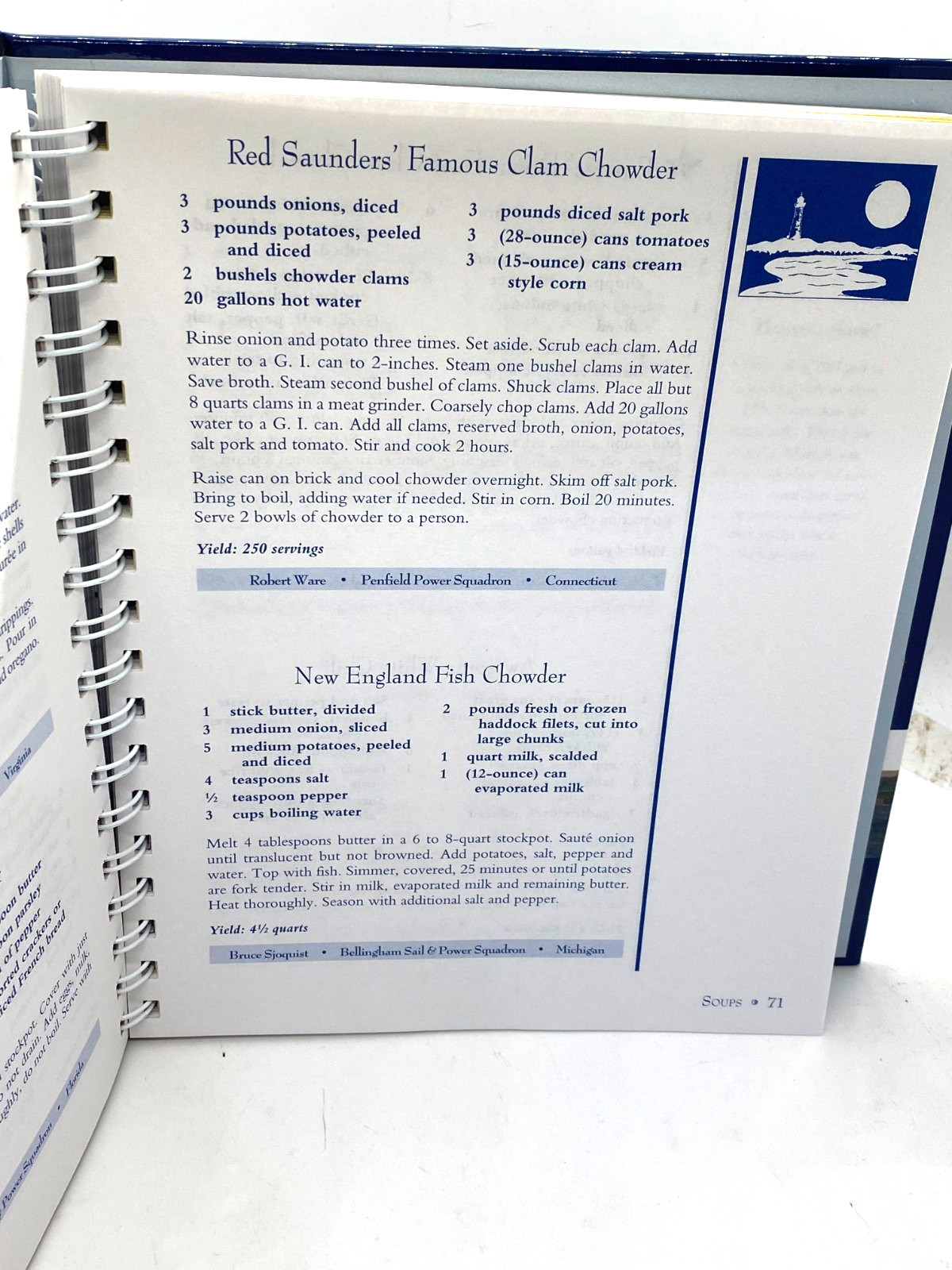 By Land or By Sea Cuisine of the United States Power Squadron Hardcover Cookbook