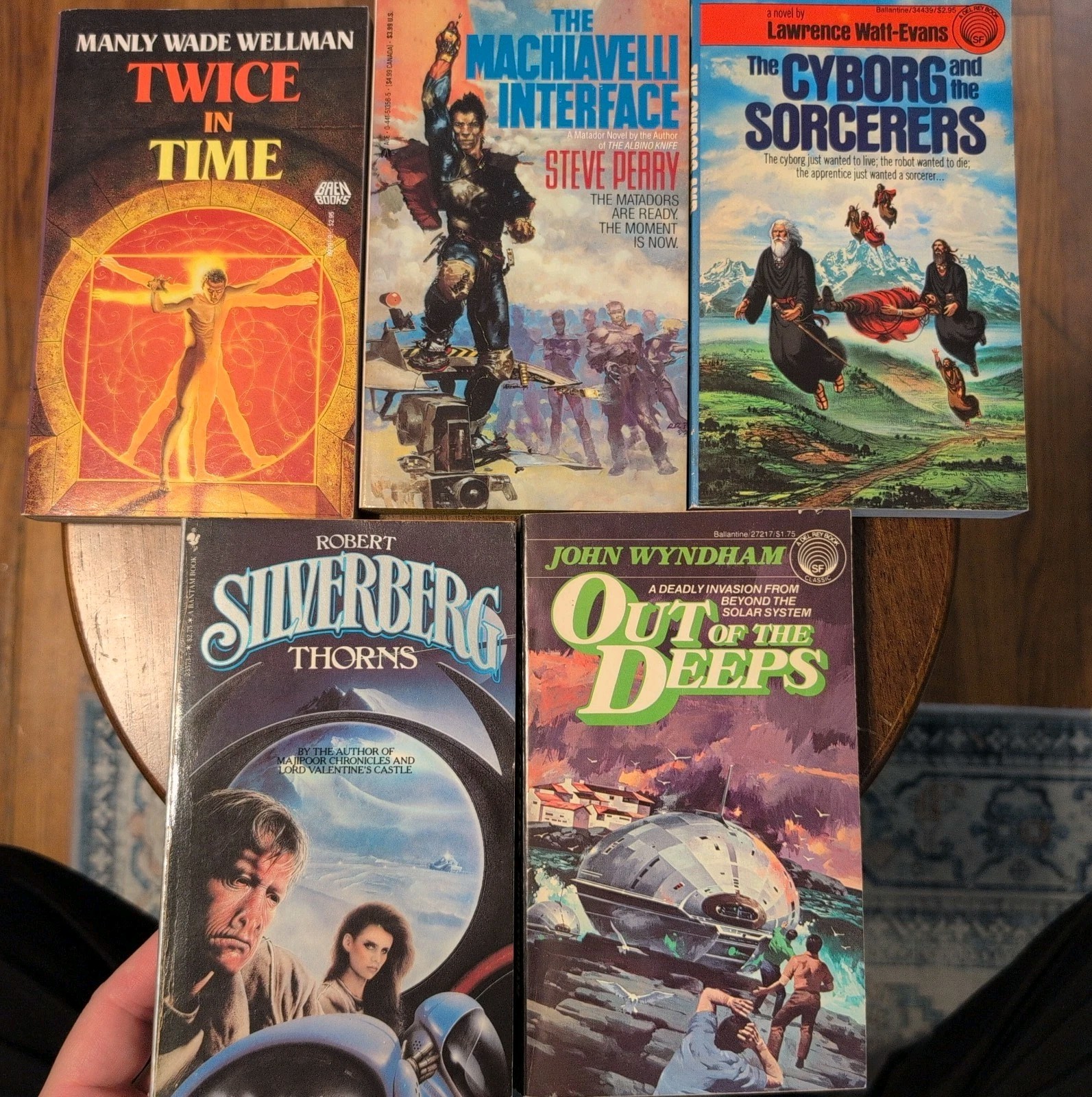 Bargain Book Lot 5 Sci-Fi Paperbacks for $20 Vintage Good Condition