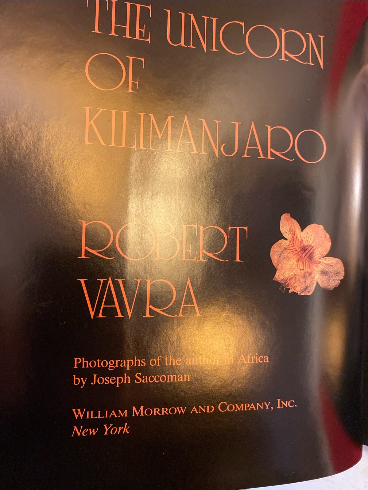 The Unicorn of Kilimanjaro by Robert Vavra 1988 1st Edition Hardcover