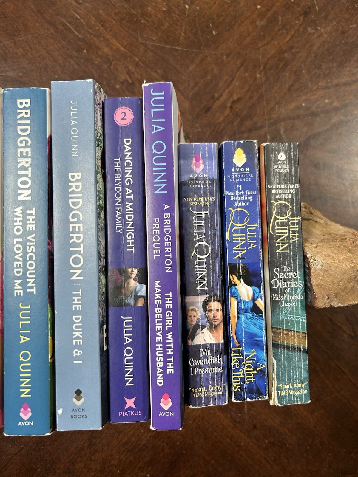 14 Book Lot Complete BRIDGERTON Series By JULIA QUINN PB #1-9 and misc books