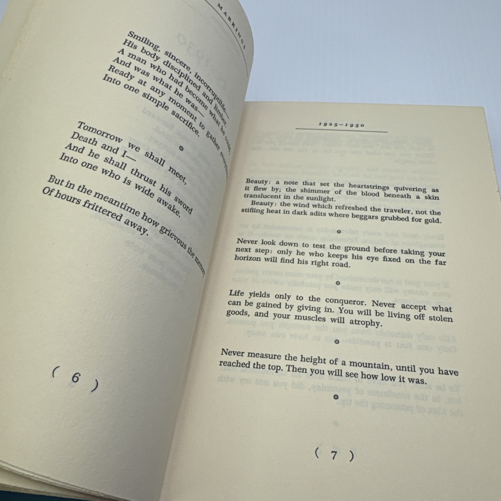 Dag Hammarskjold Markings Hardcover 1964 Alfred A. Knopf Inc.