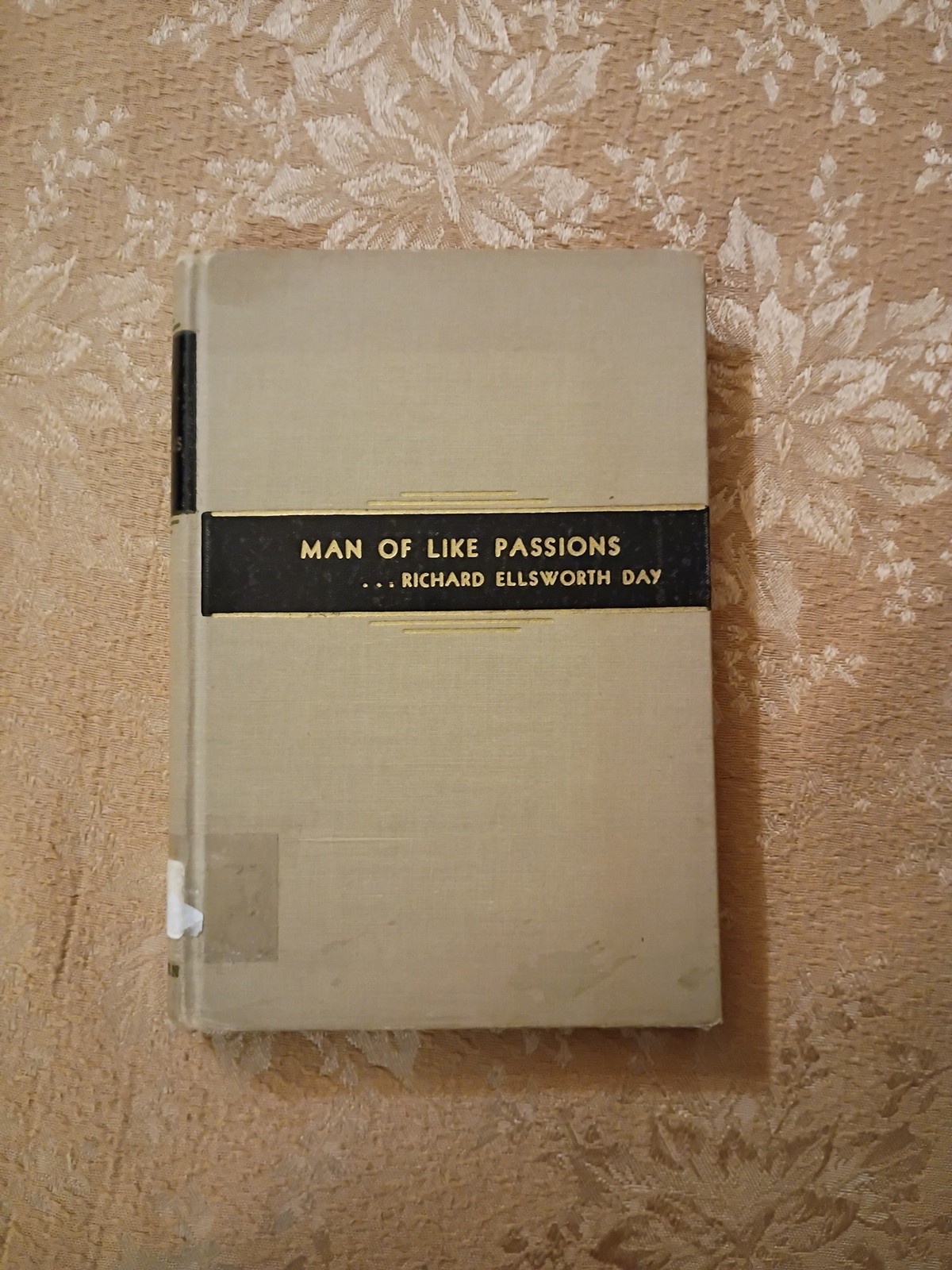 1942 Man of Like Passions Richard Ellsworth Day HC Charles G Finney Ex-Lib Book