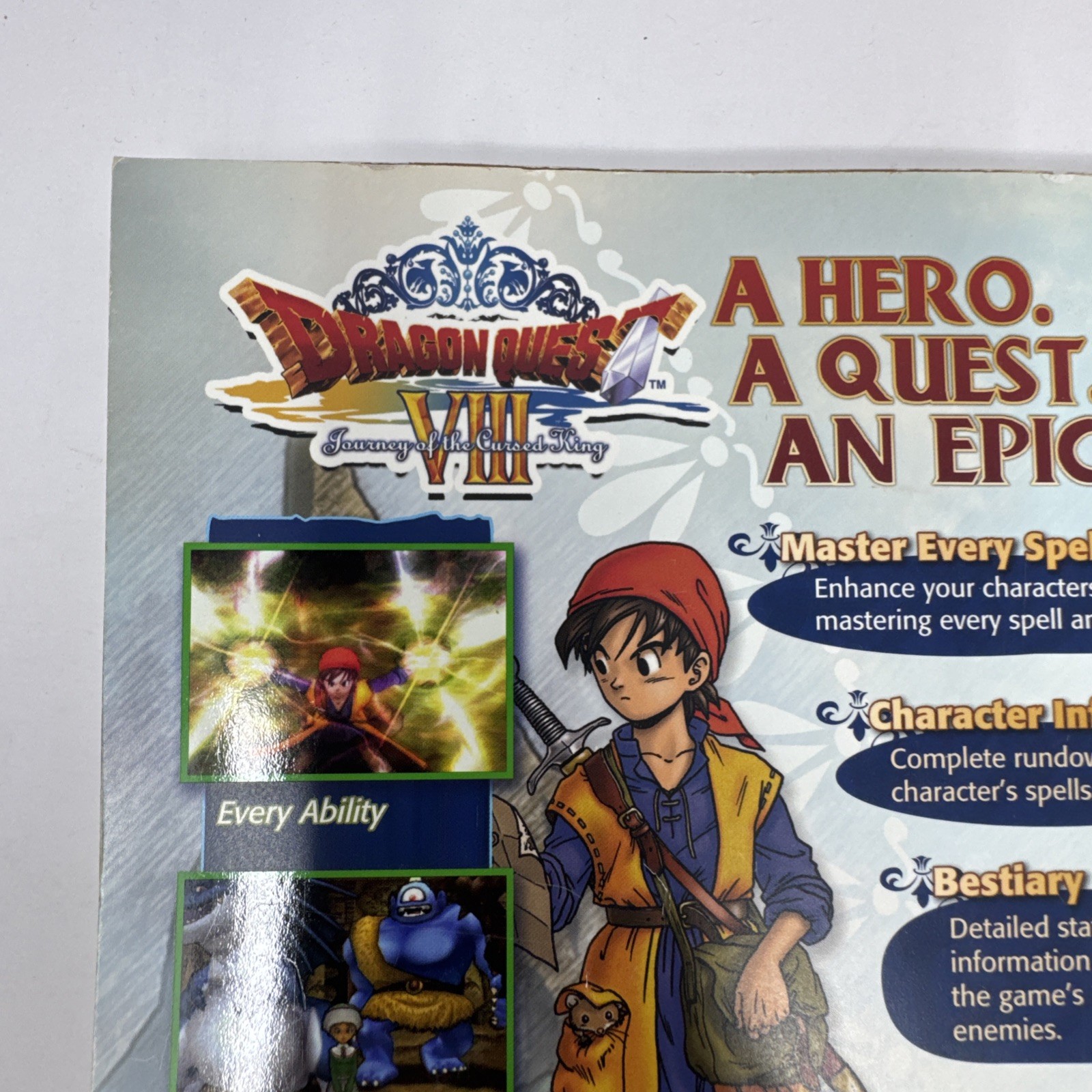 Dragon Quest VIII Journey of the Cursed King Strategy Guide w/ Exclusive Foldout