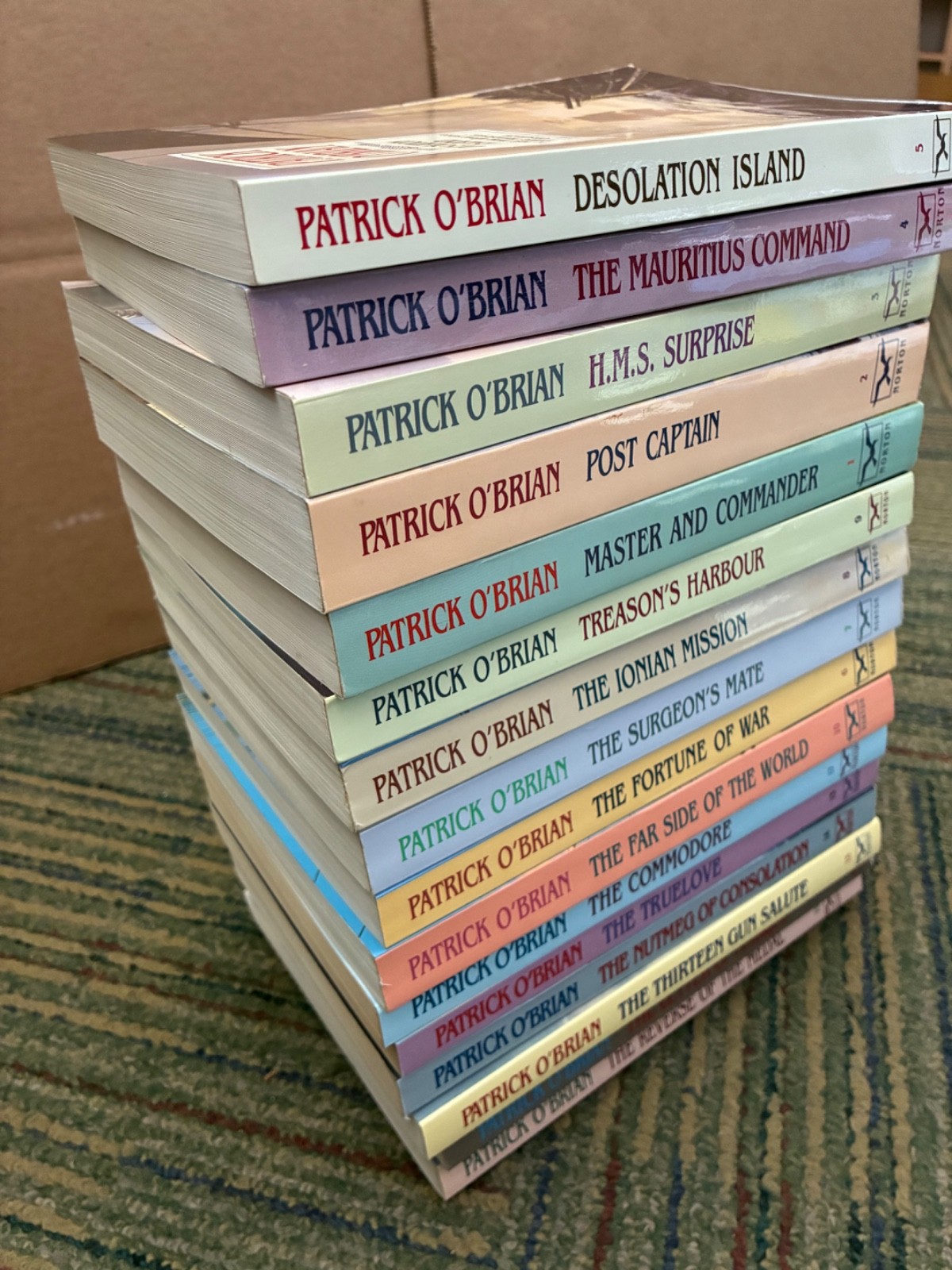 Patrick O’Brian/Set of 16 Novels/Pbk/Great Condition/Free Shipping