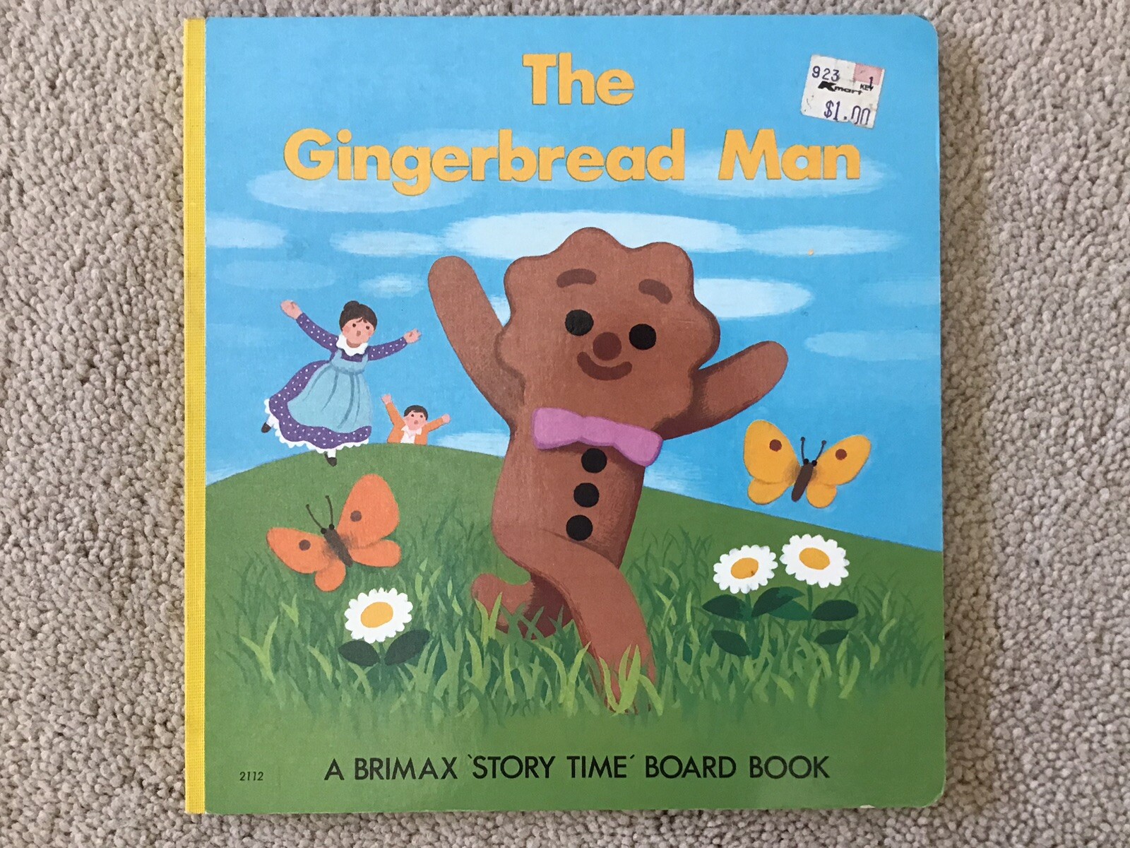 Two Vintage 1983 Brimax Story Time Board Books The Gingerbread Man/Goldilocks