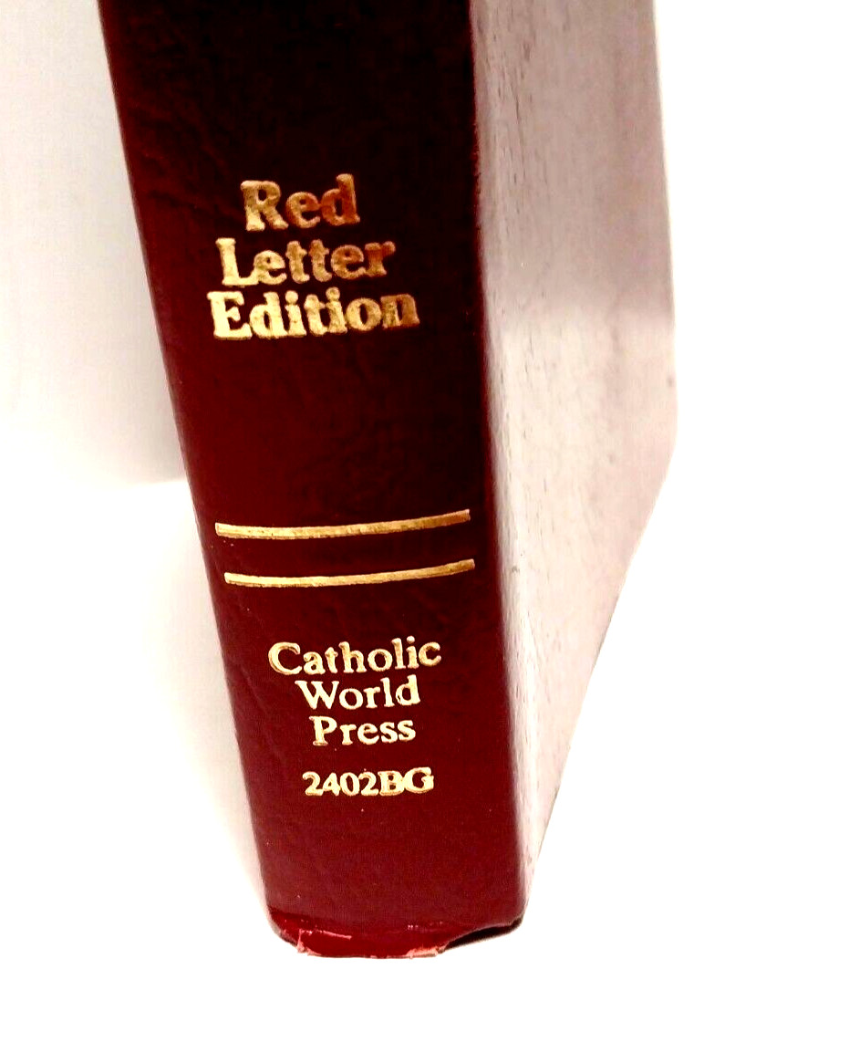 The New American Bible Catholic World Press Red Letter Edition 1987, 2402BG