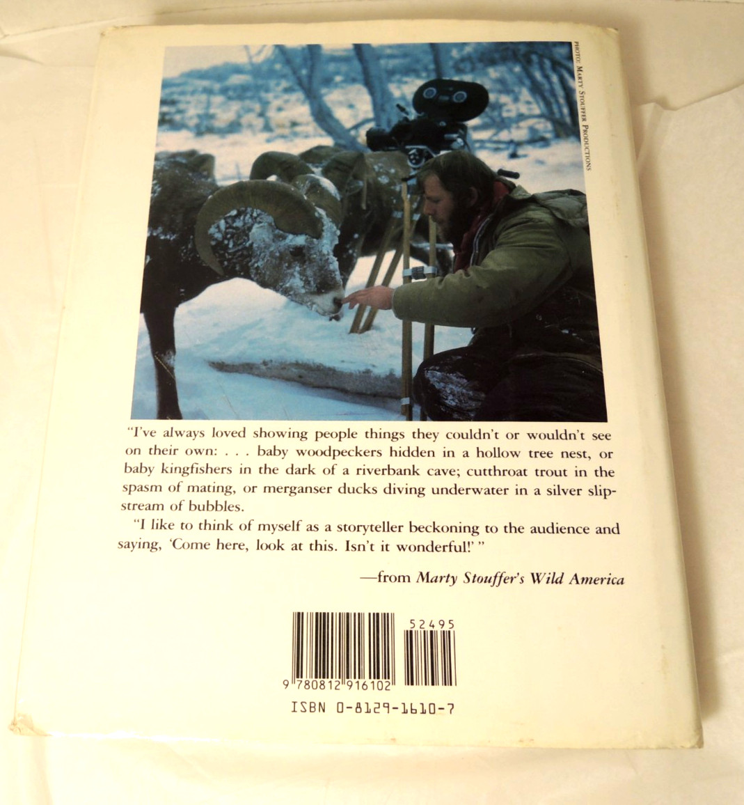 Marty Stouffer’s Wild America Signed by Marty Stouffer 1988 Hardcover 1st Ed.