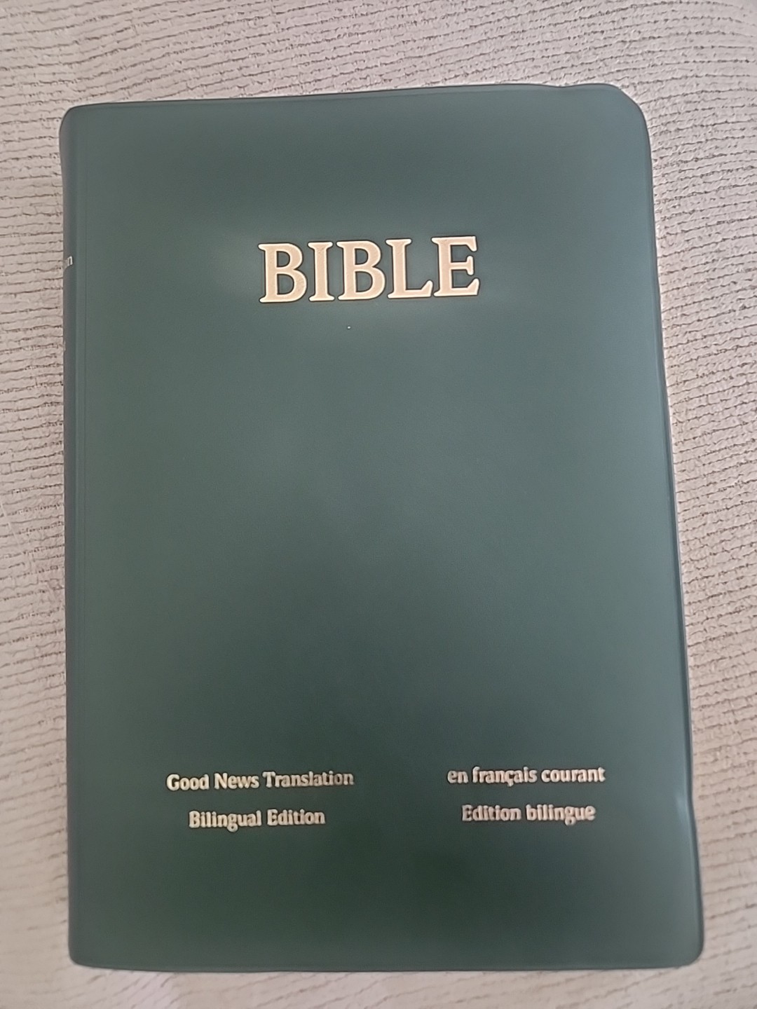 Bible Bilingual Edition, French/English Good News Translation Vinyl soft cover