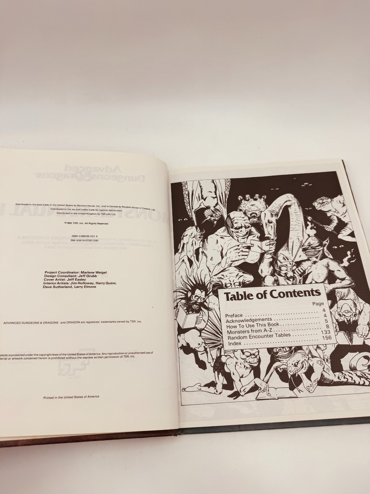 Advanced Dungeons and Dragons AD&D: Monster Manual II 1st Edition #2016 TSR