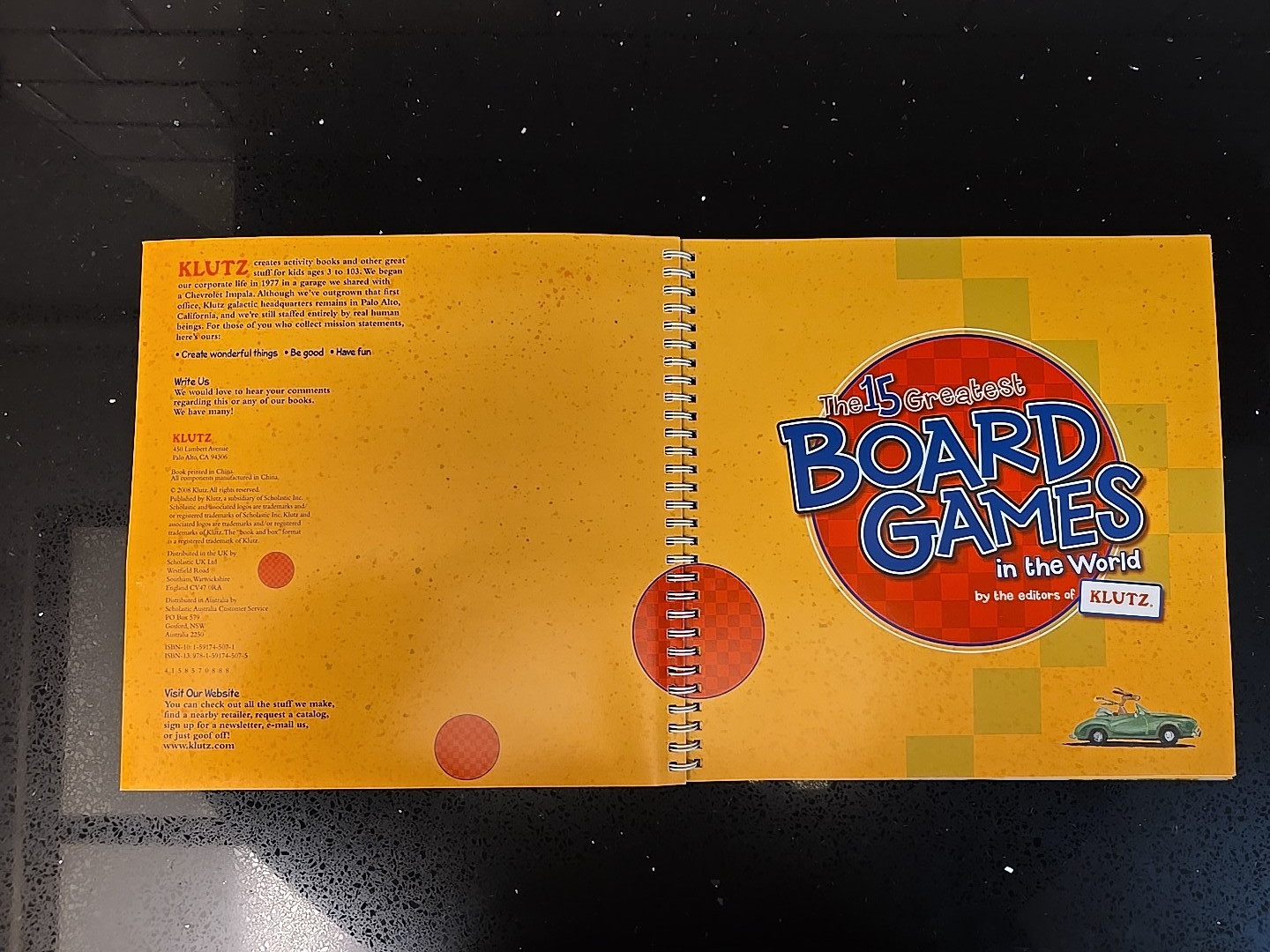 📘 The 15 Greatest Board Games in the World – Paperback The editors of Klutz 📘