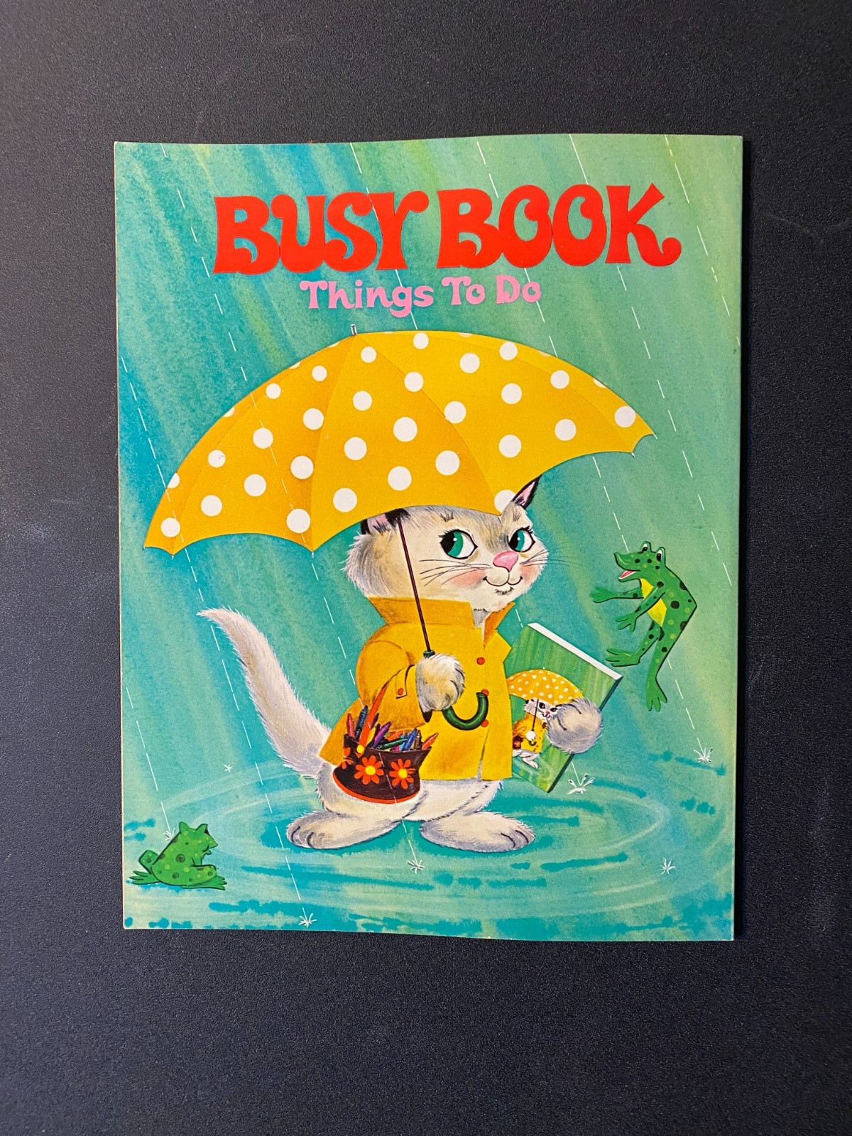 Vintage Whitman Coloring Book Unused 1971 Busy Book Things to Do 20 pages