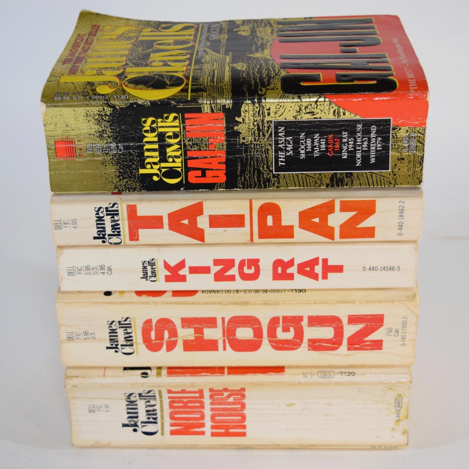 James Clavell Lot – ASIAN SAGA 1-5 – Shogun Noble House King Rat Taipan Gai-Jin