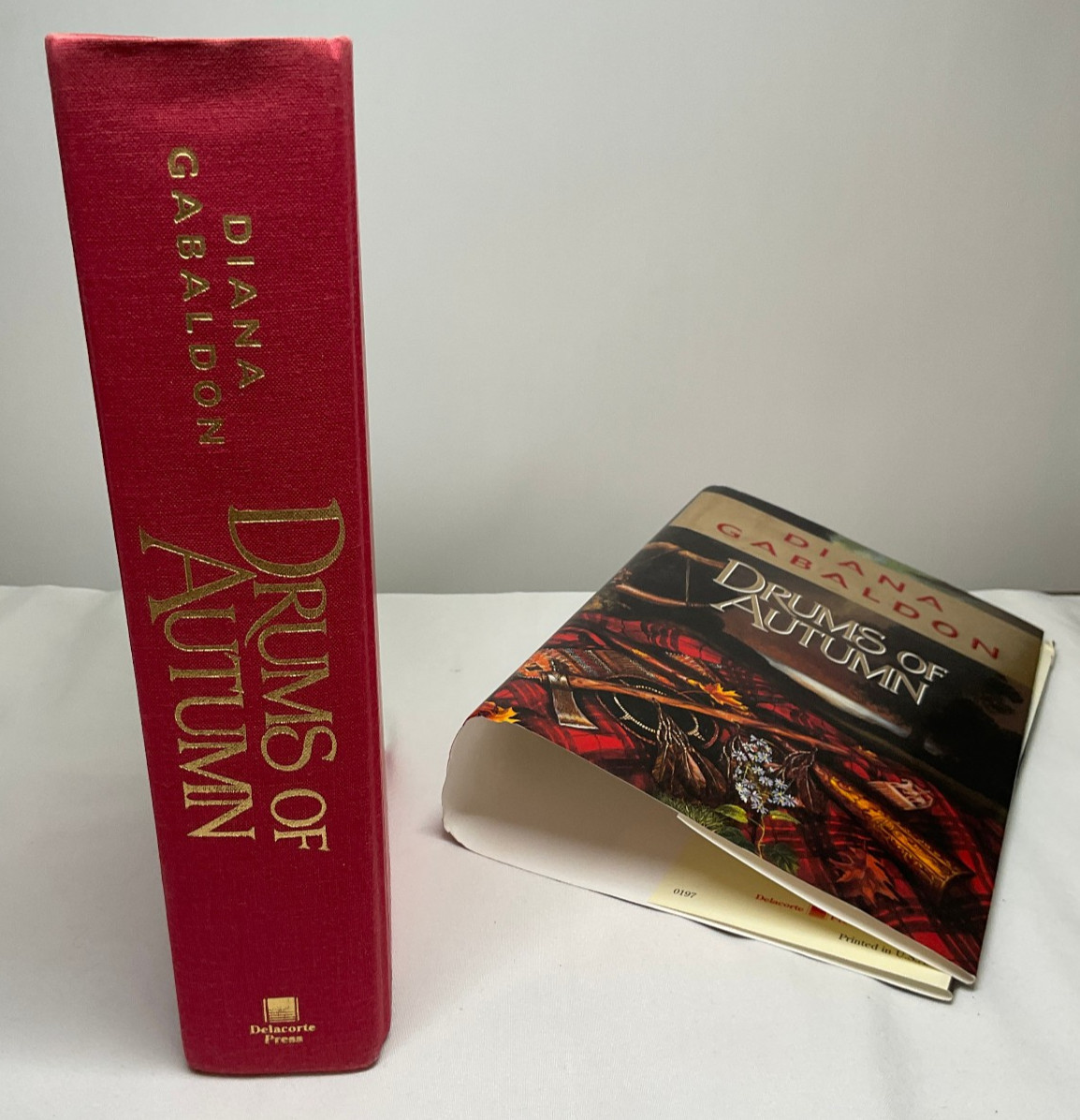 Drums of Autumn Diana Gabaldon 97 Delacorte HCDJ 1st ed 1st pr signed bookplate