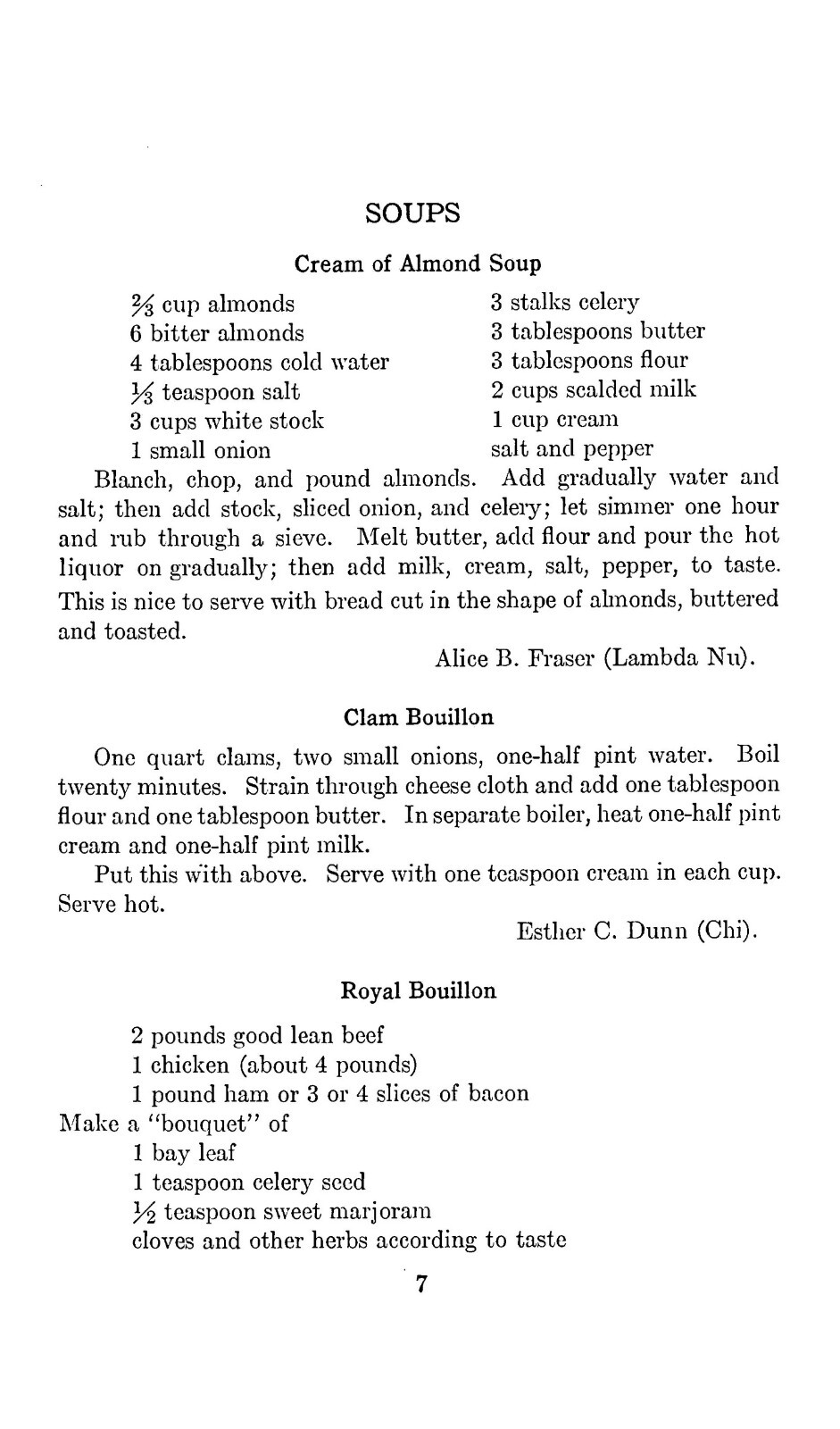 1922 Delta Gamma cook book 270 Pages