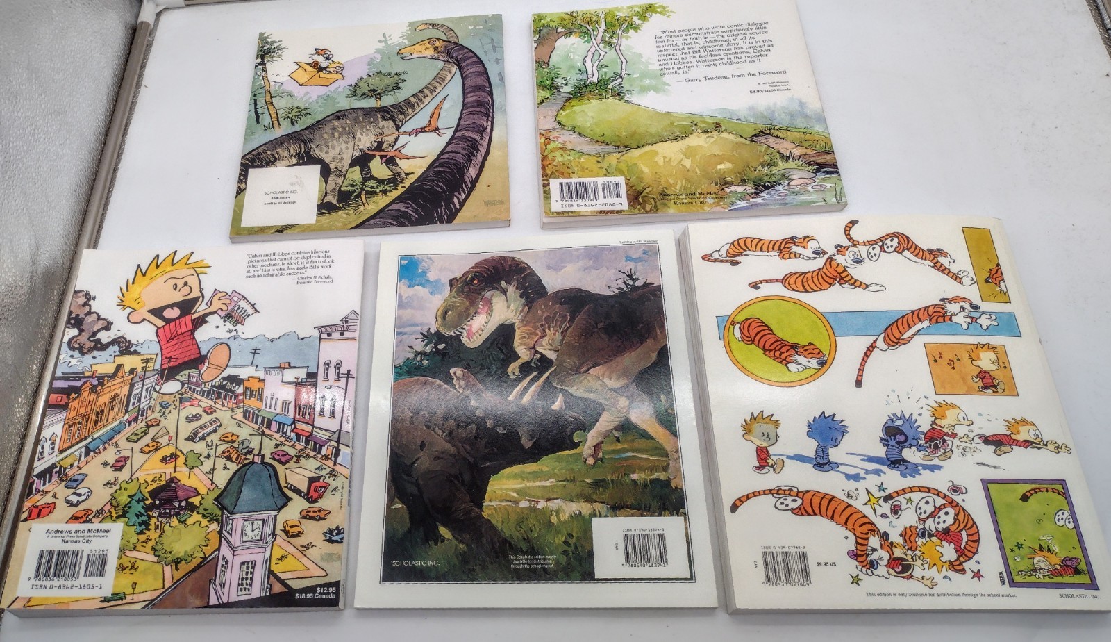Lot of 5 Calvin and Hobbes Collection by Bill Watterson – Comic Strips PB Books