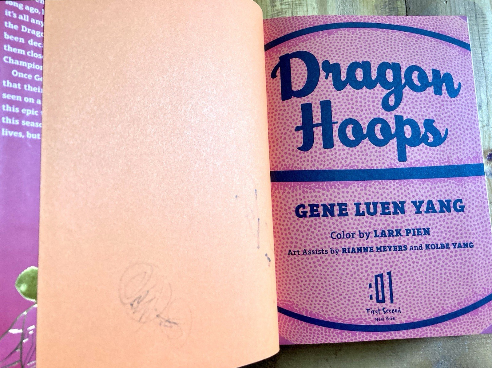 DRAGON HOOPS by GENE LUEN YANG 2020 *SIGNED* FIRST PRINTING HC/DJ GRAPHIC NOVEL