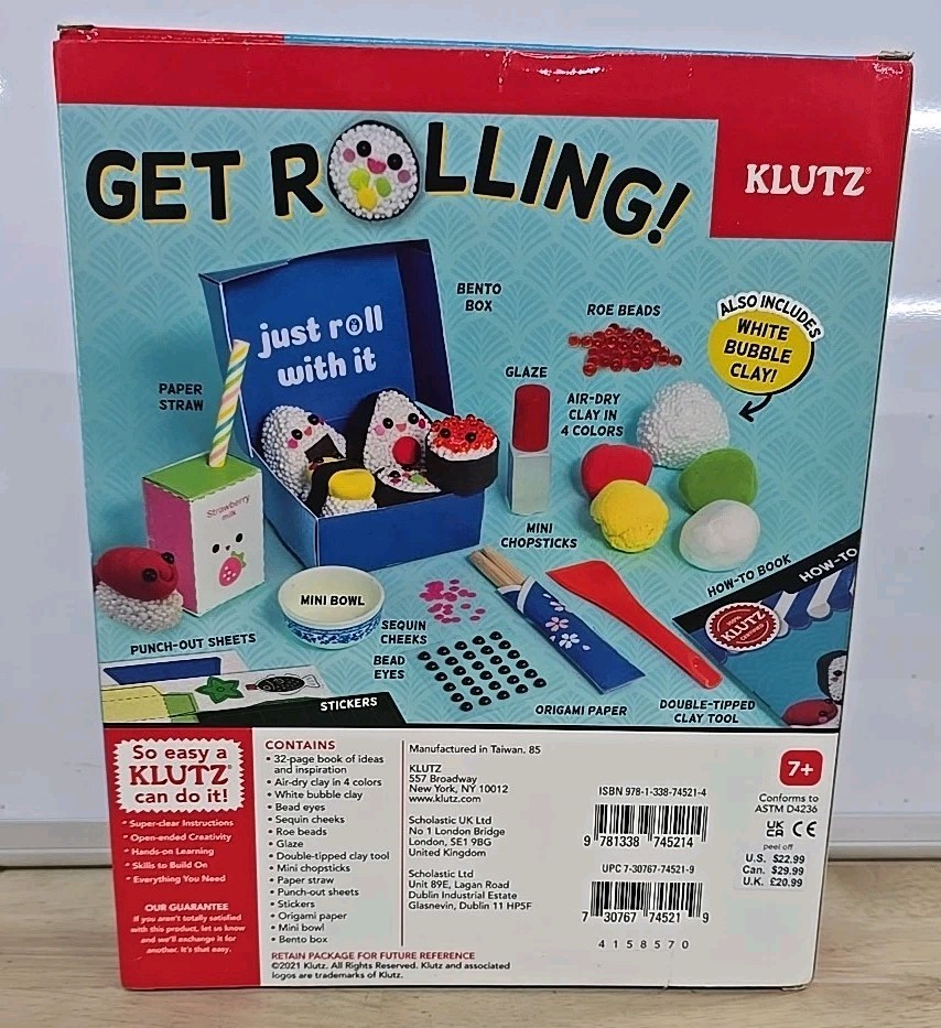 Klutz Mini Sushi Bar HARDCOVER – 2021 by Editors of Klutz