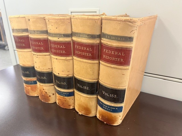Lot of 5 Federal Reporter Antique Law Books 1900s Vols 145 148 149 152 153